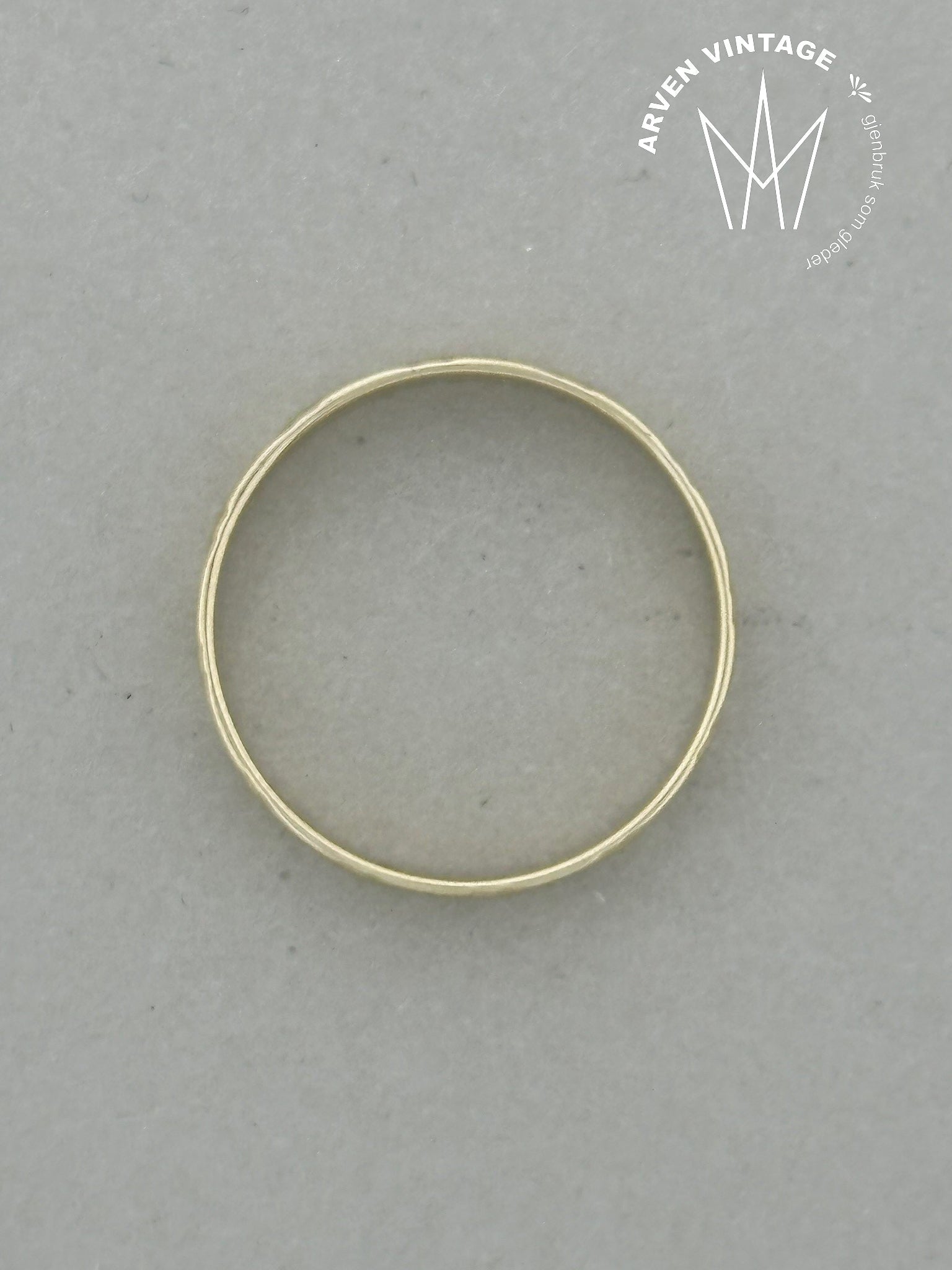 Vintage ring gult gull str 63