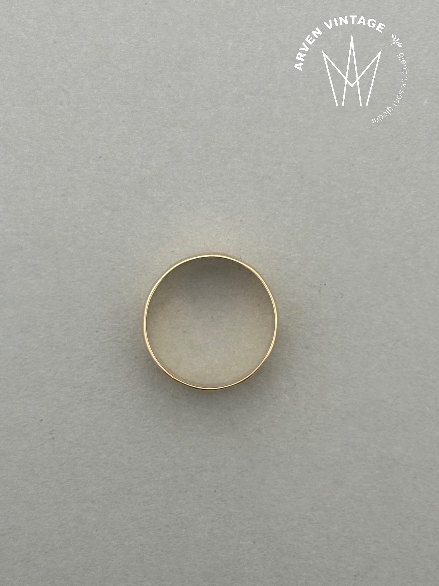 Vintage ring 18K gult gull str 50