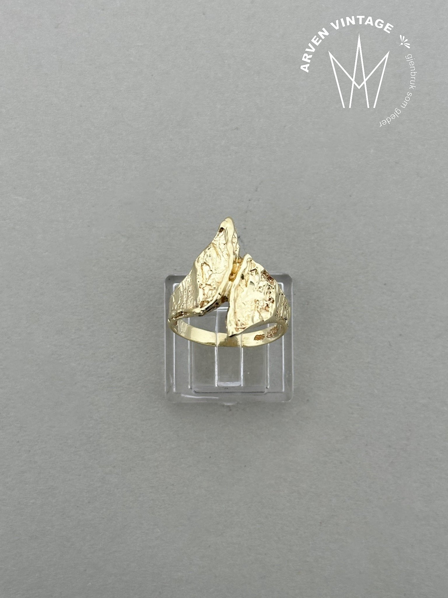 Vintage ring gult gull str54