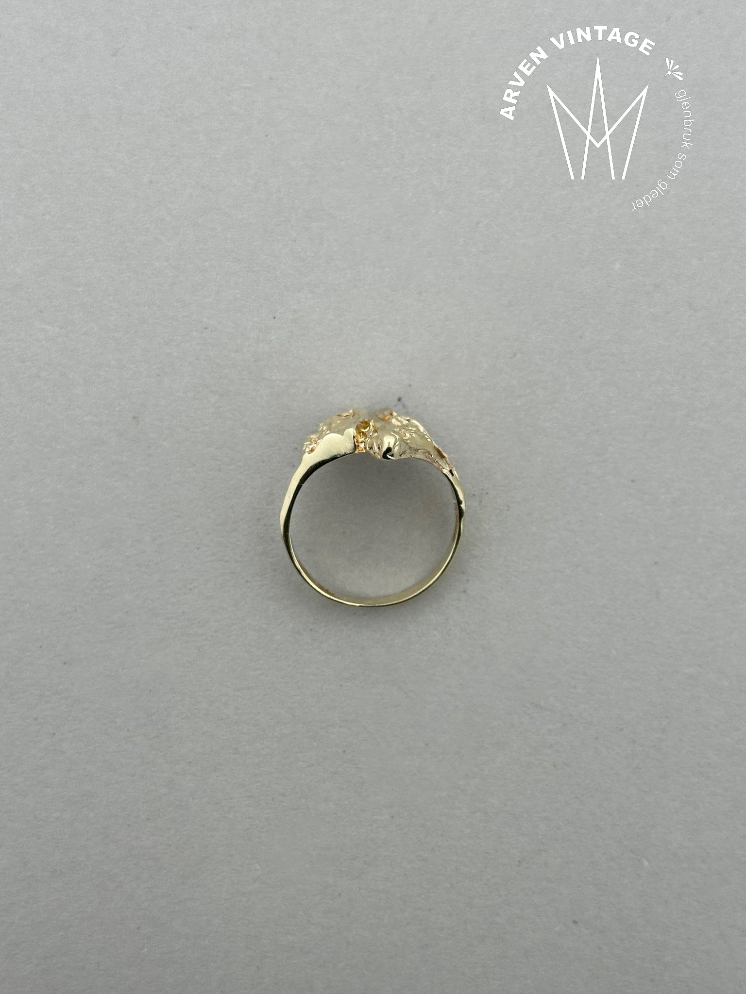 Vintage ring gult gull str54