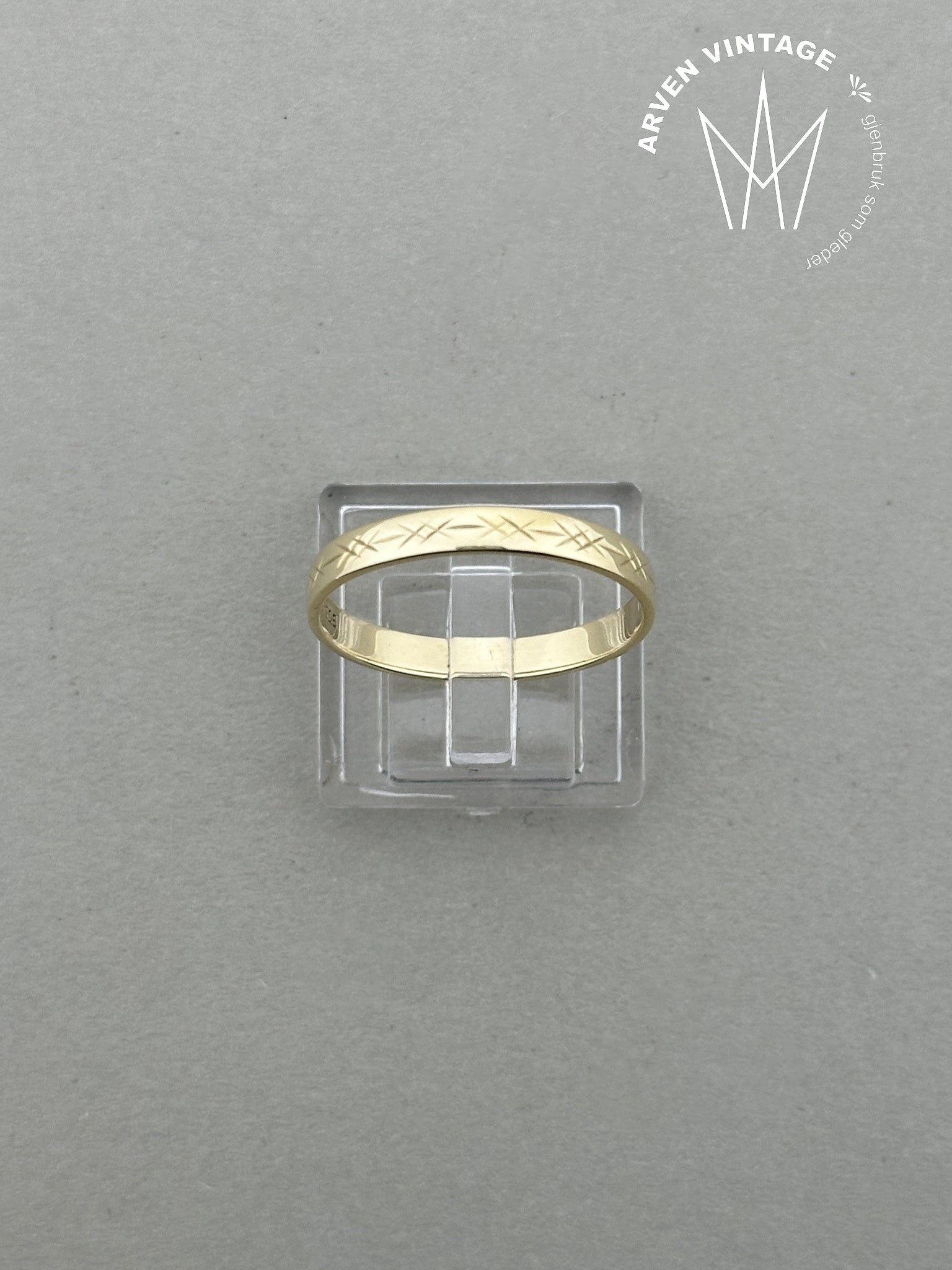 Vintage ring gult gull str61