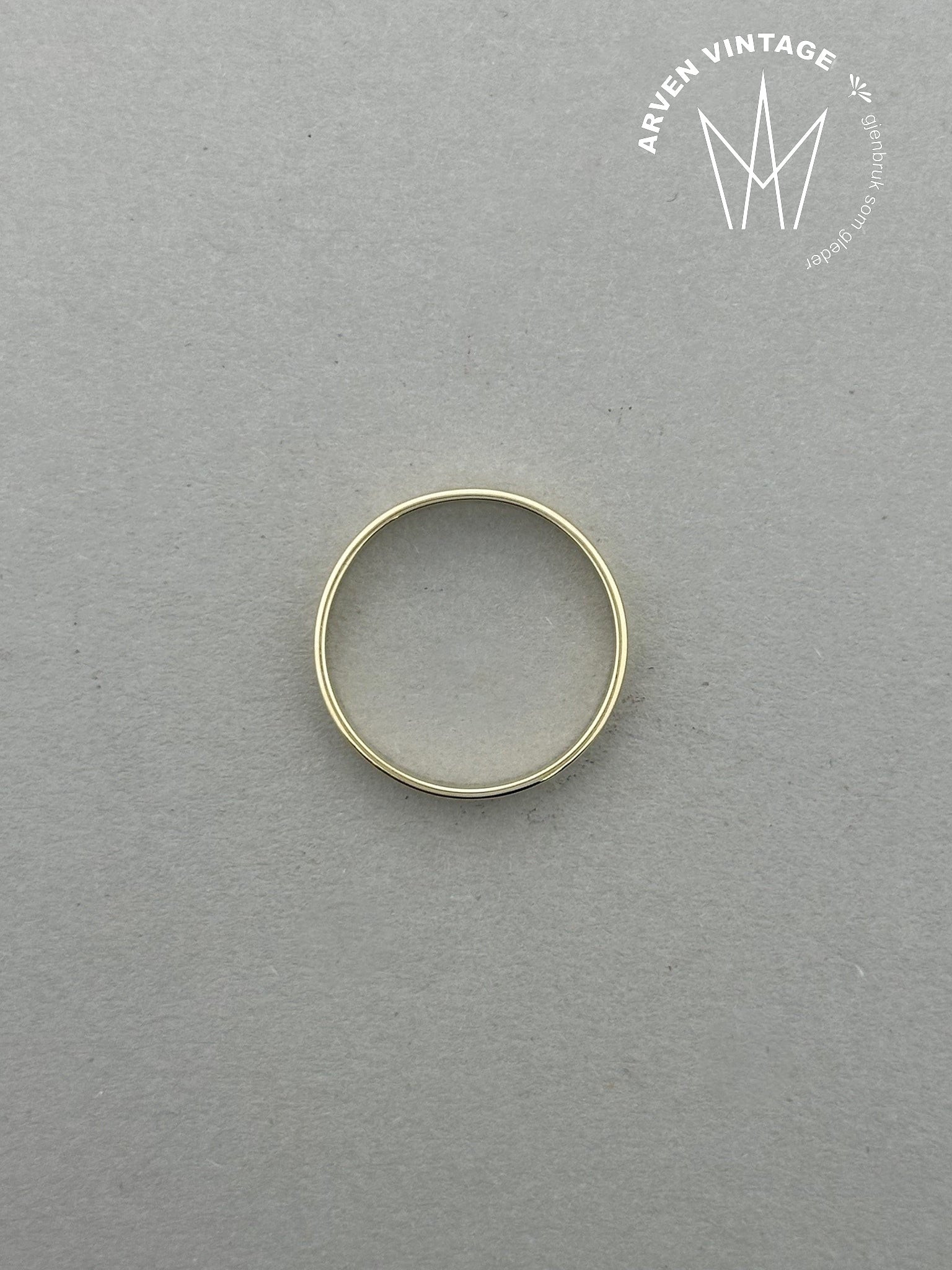 Vintage ring gult gull str61
