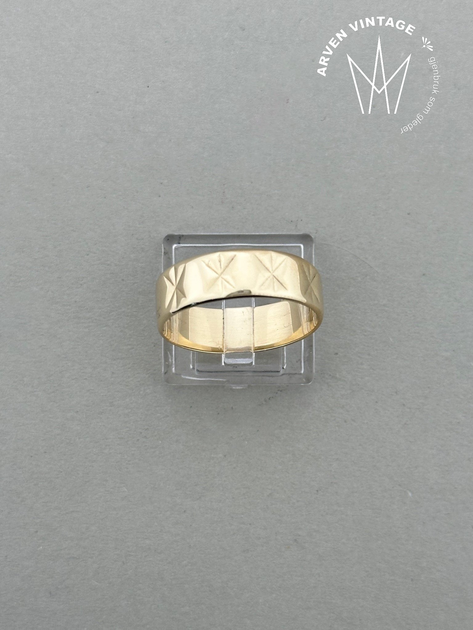 Vintage ring gult gull str62