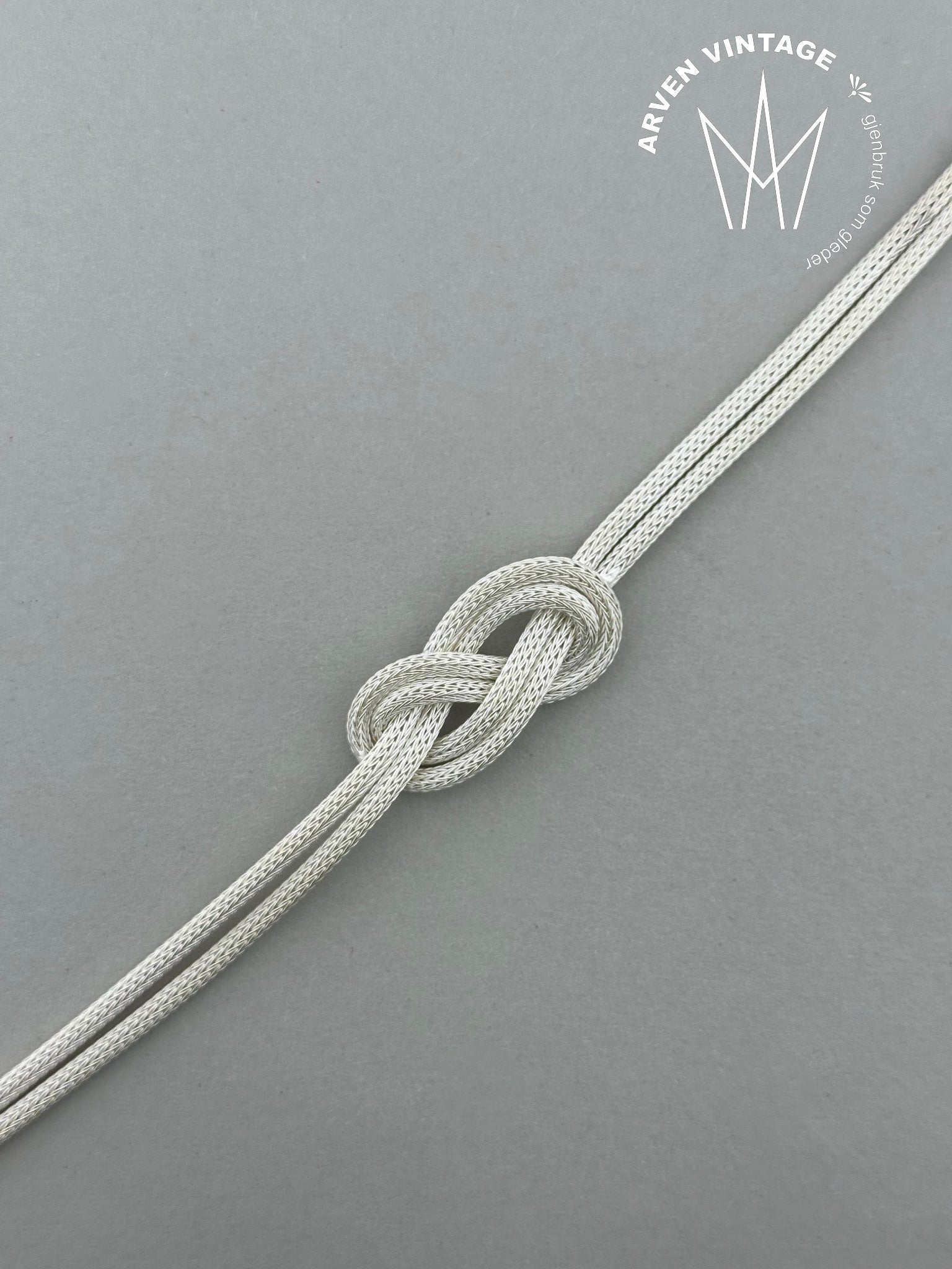 Vintage sølv armbånd 19cm