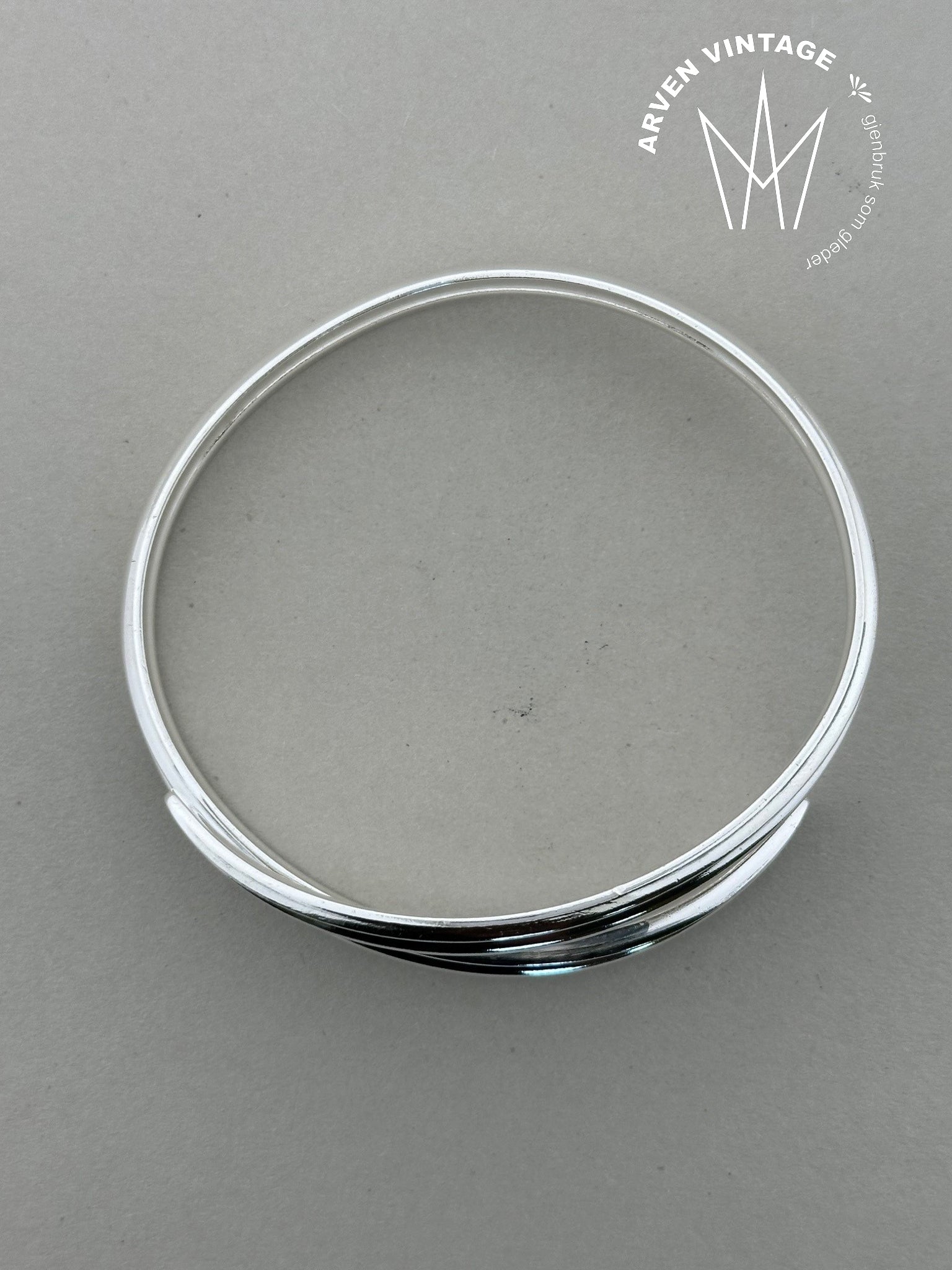 Vintage Saga armring i sølv fra David-Andersen
