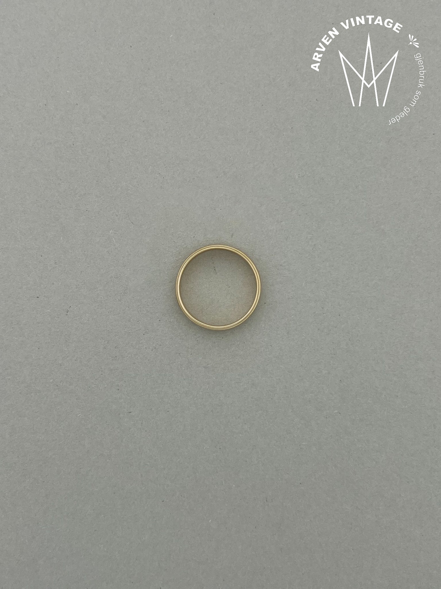 Vintage ring gult gull str 64
