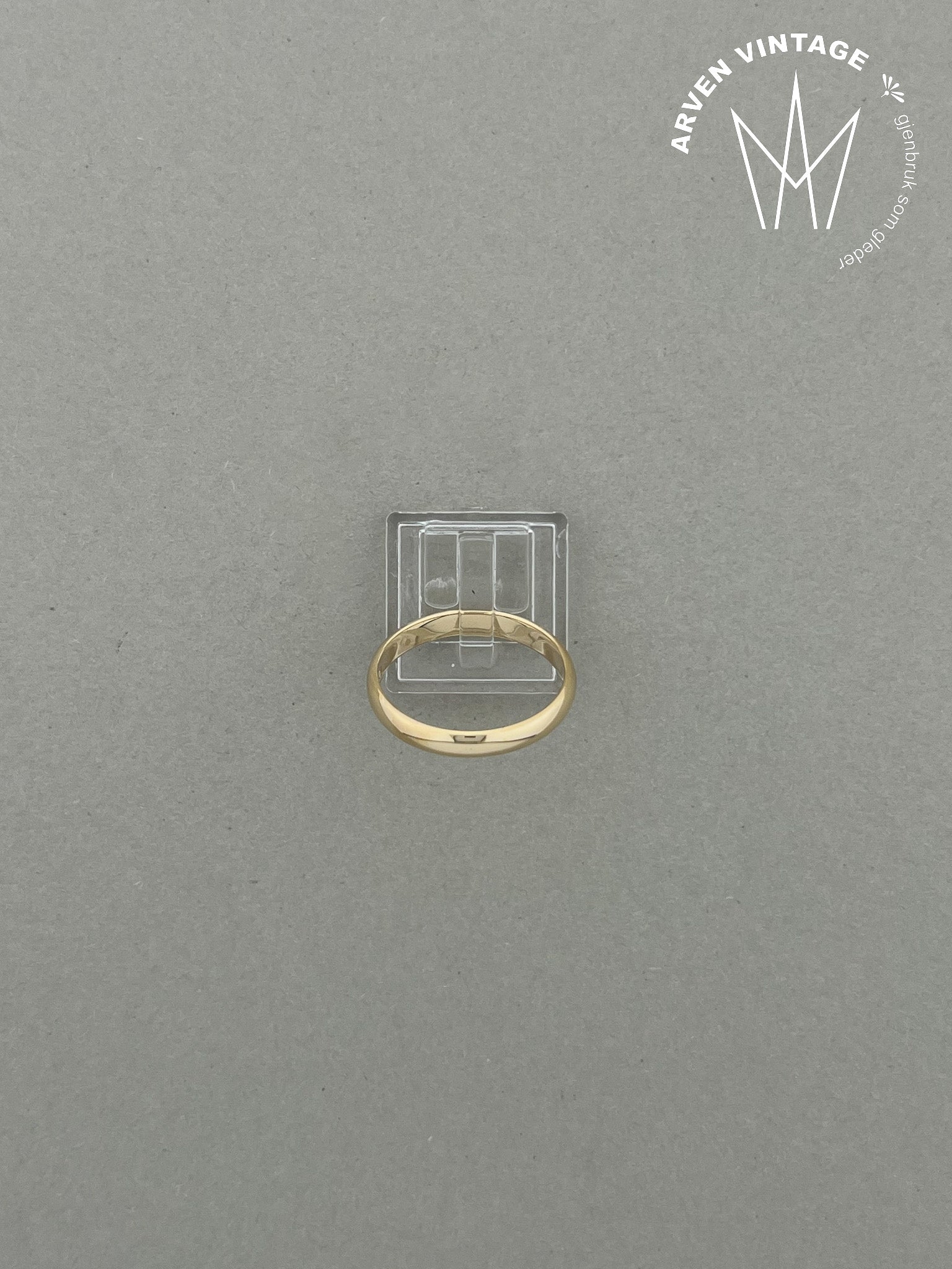 Vintage ring gult gull str 64