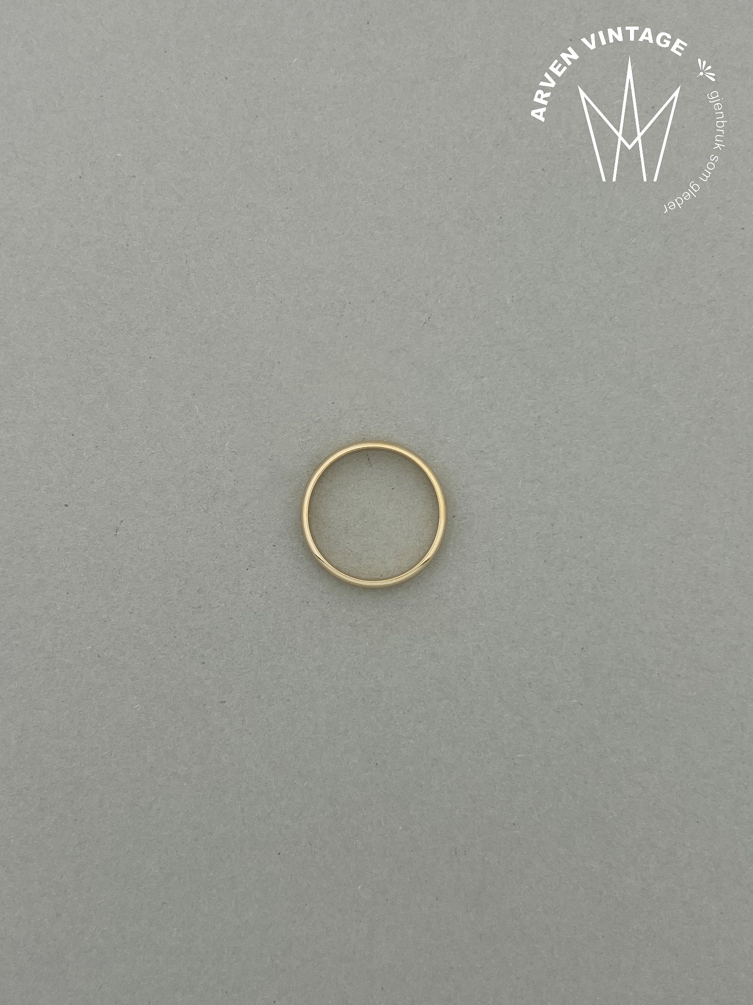 Vintage ring gult gull str 64