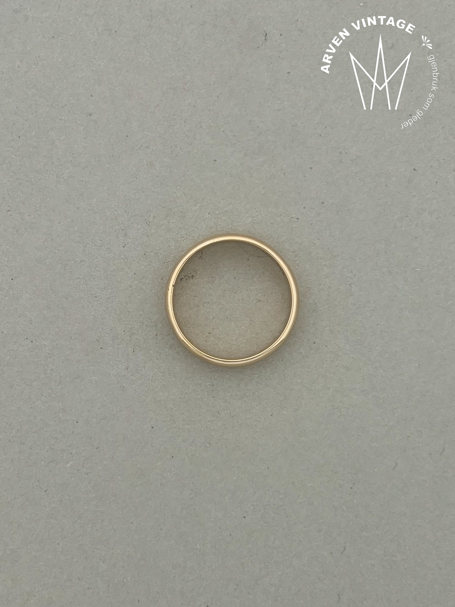 Vintage ring gult gull str 62