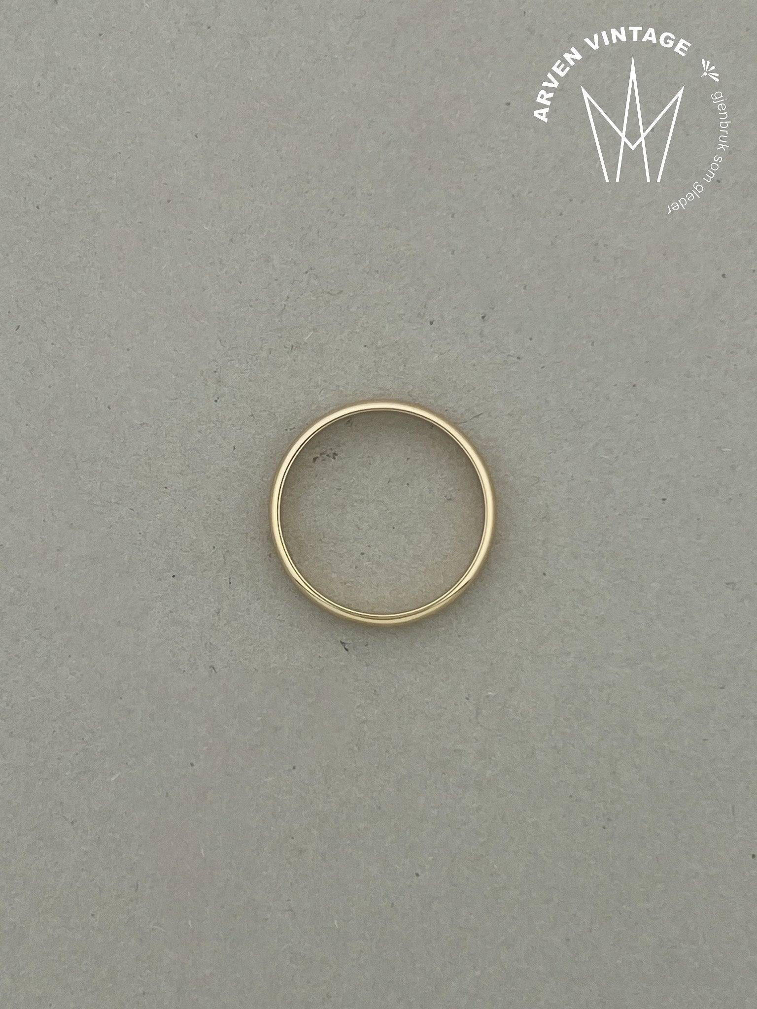 Vintage ring gult gull str 62