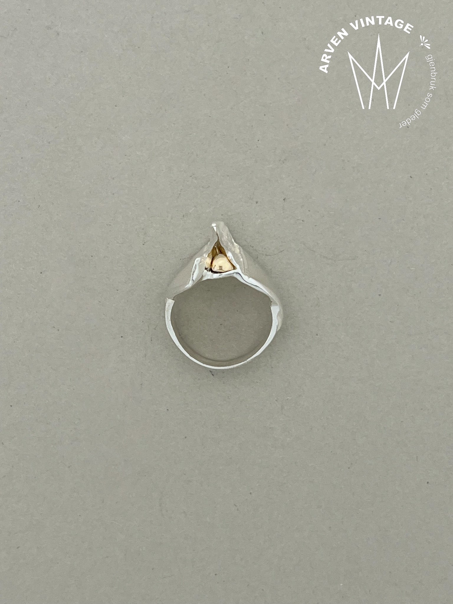 Vintage Sylvsmidja ring str 56