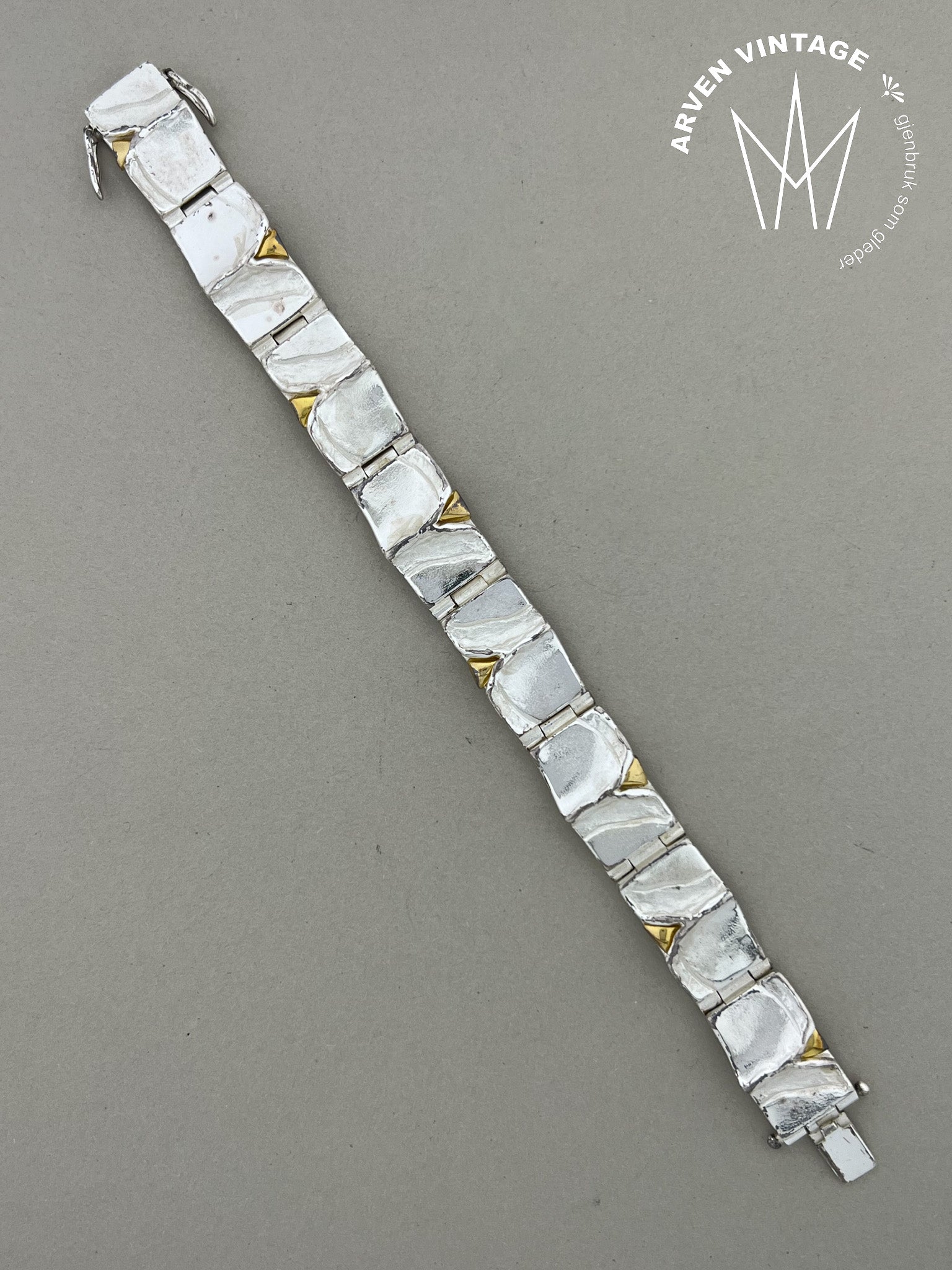 Vintage Sylvsmidja armbånd