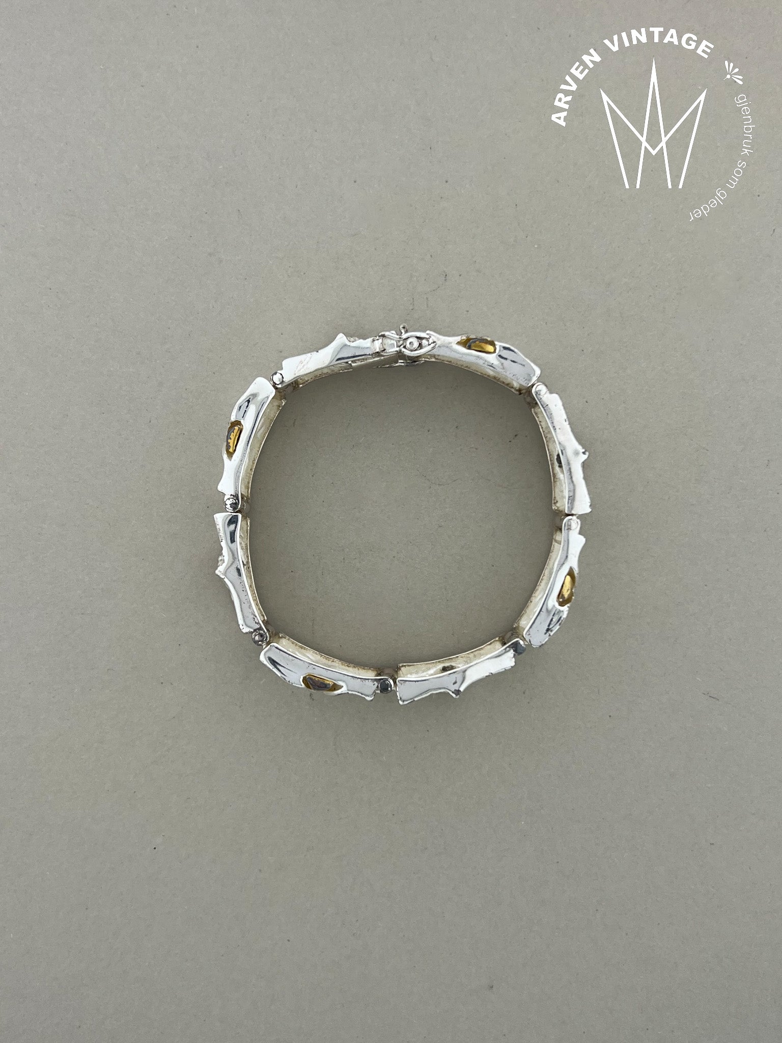 Vintage Sylvsmidja armbånd