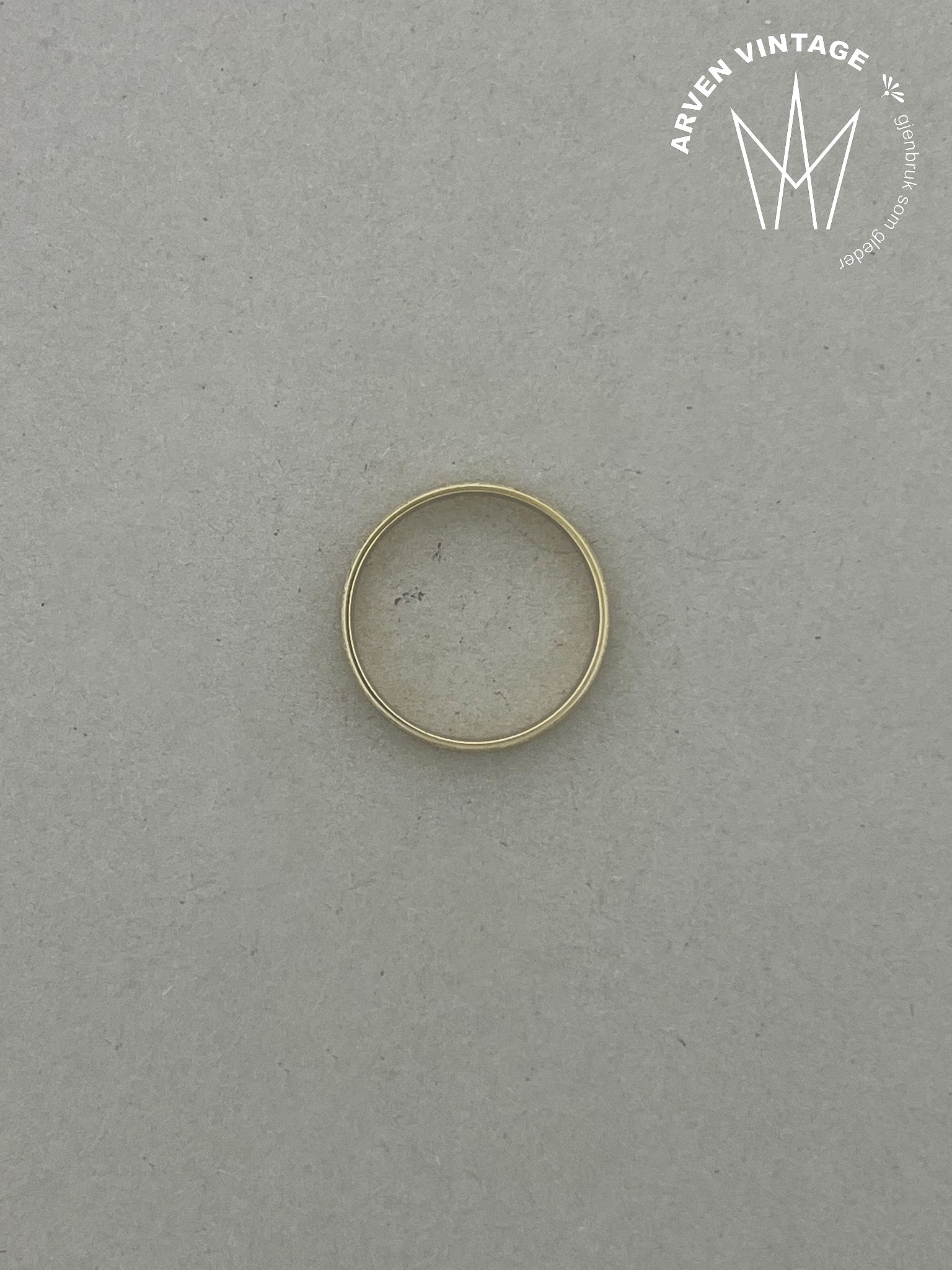 Vintage ring gult gull str 63
