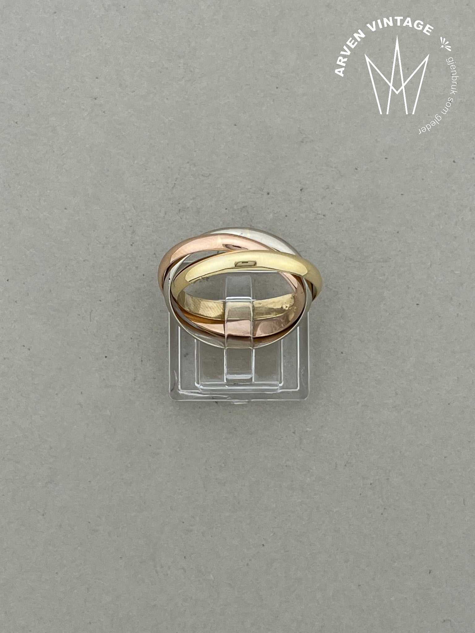 Vintage gullring 18K