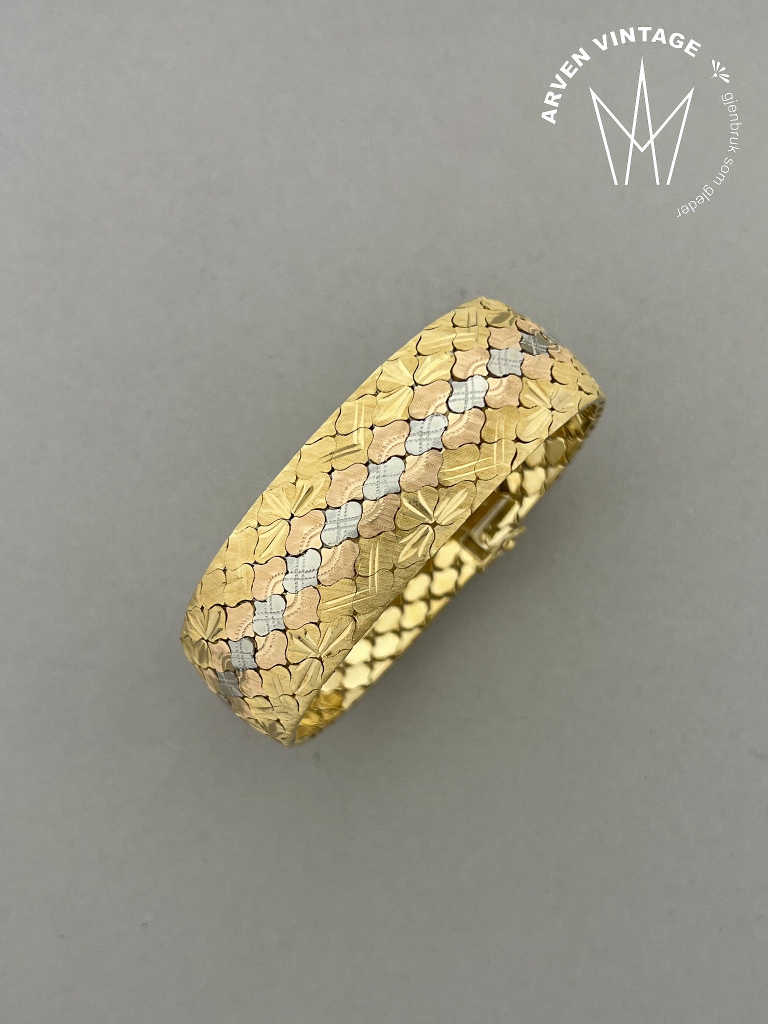 Vintage armpynt 18K gull