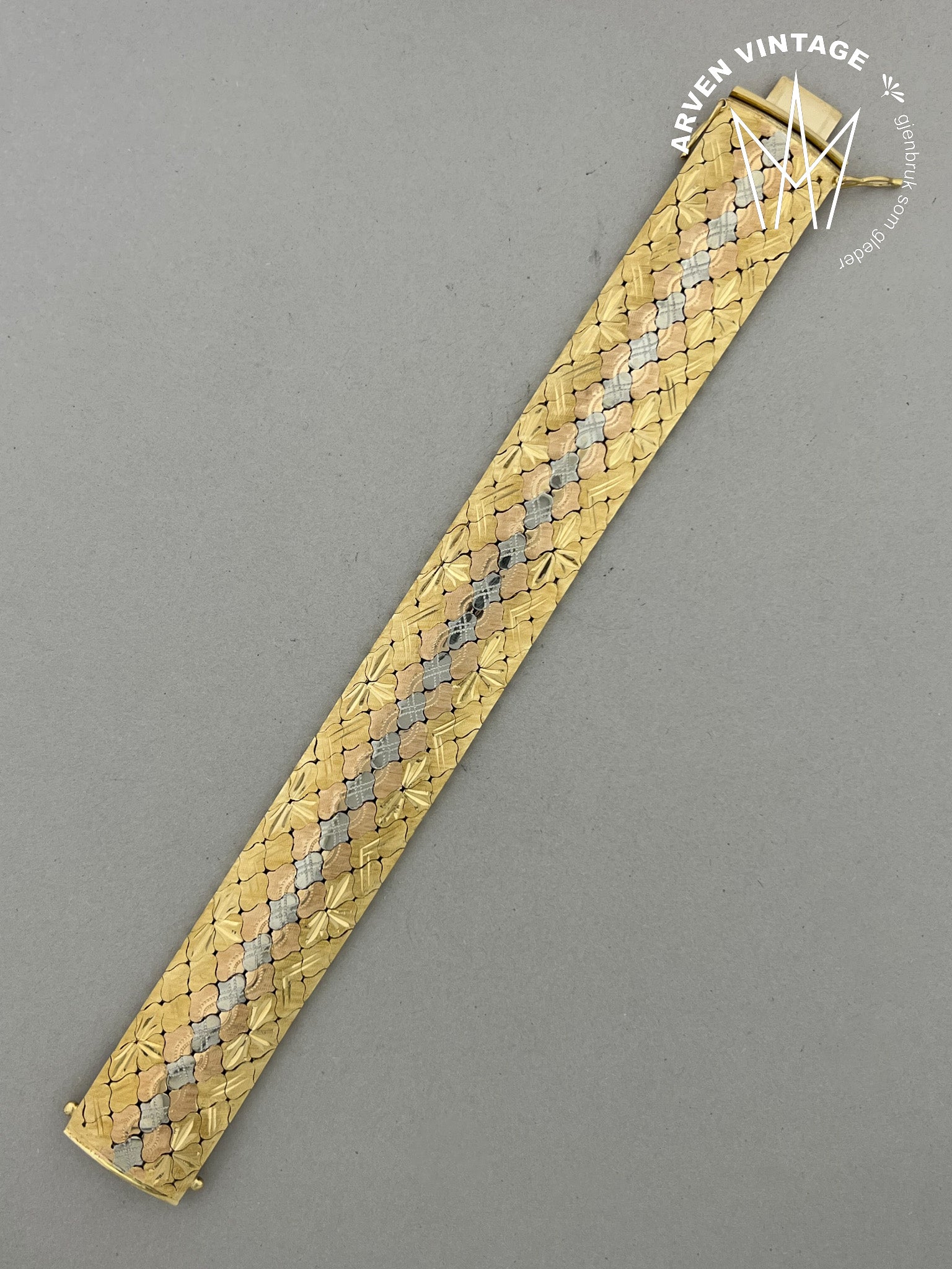 Vintage armpynt 18K gull