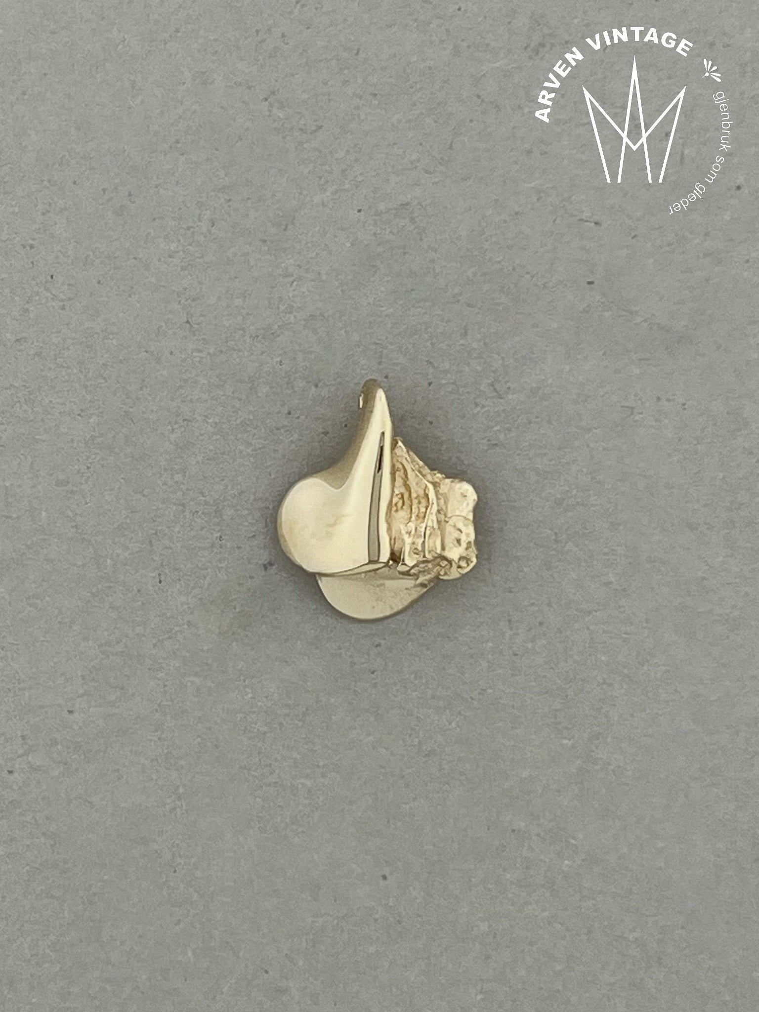 Vintage anheng gult gull