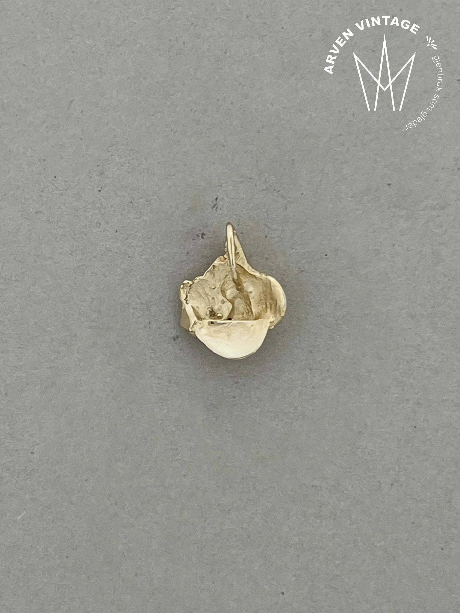 Vintage anheng gult gull