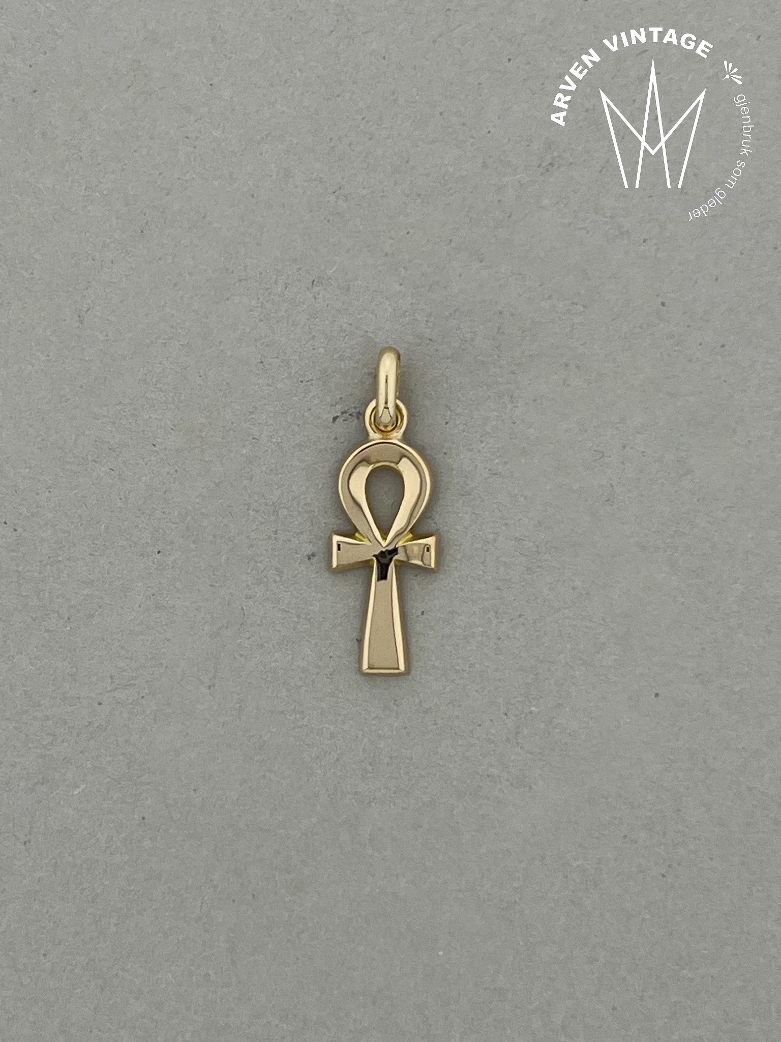 Vintage anheng gult gull