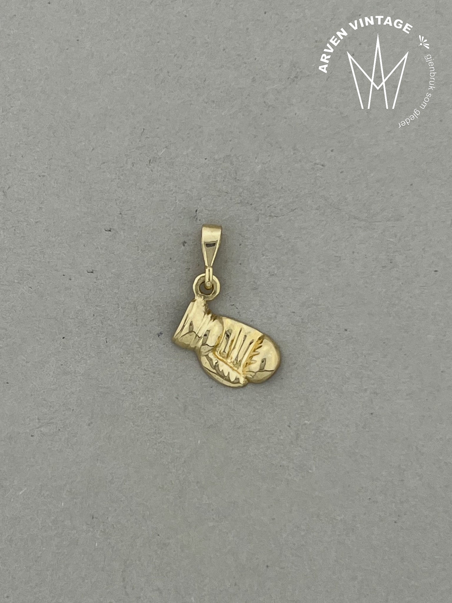 Vintage anheng gult gull