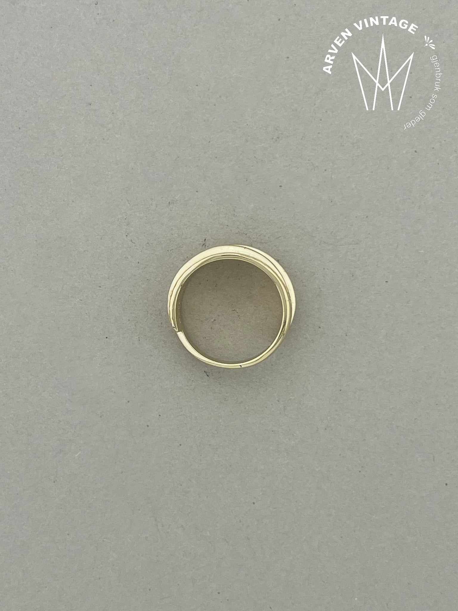 Vintage D-A ring gult gull str 55