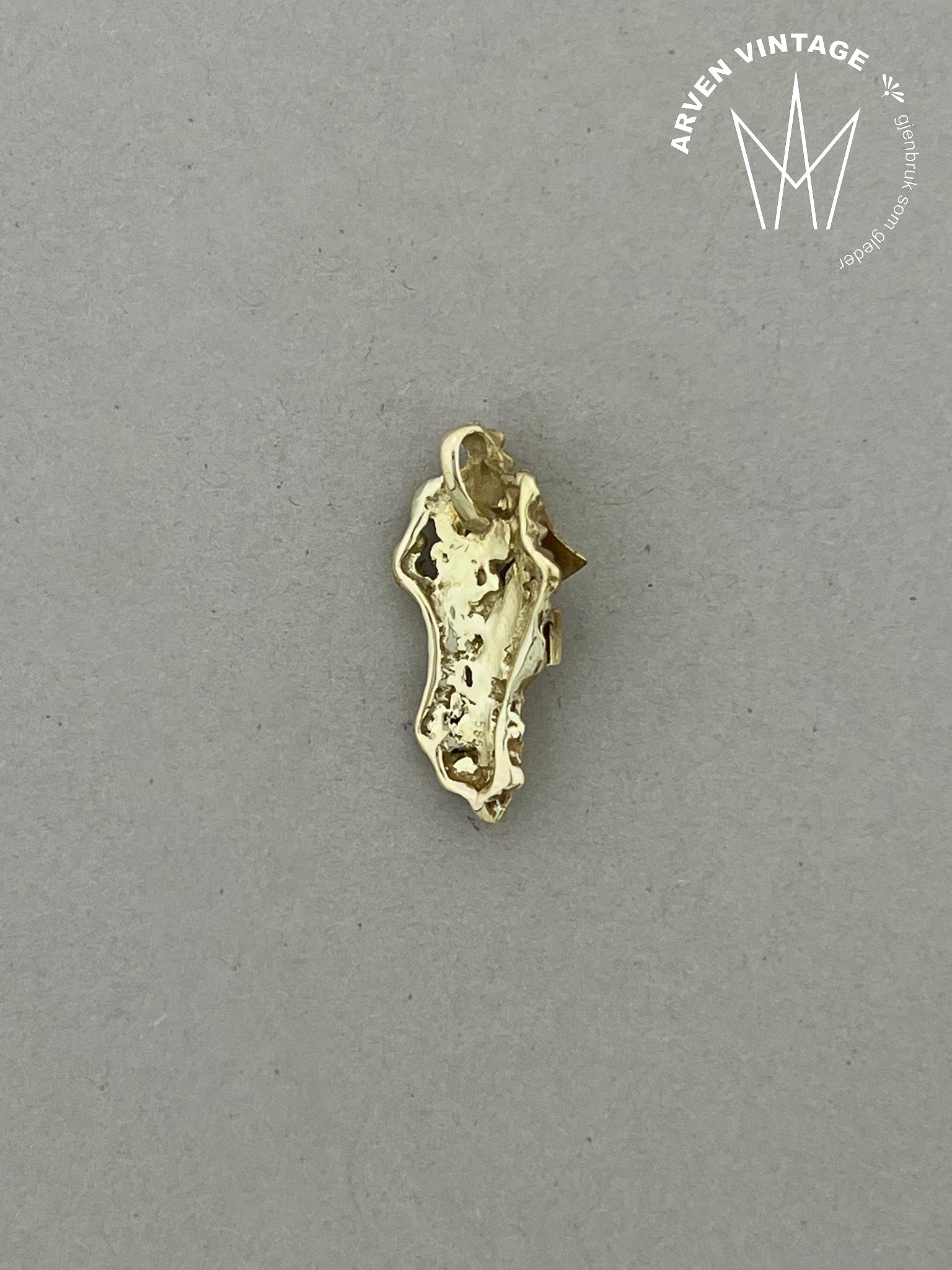 Vintage anheng gult gull