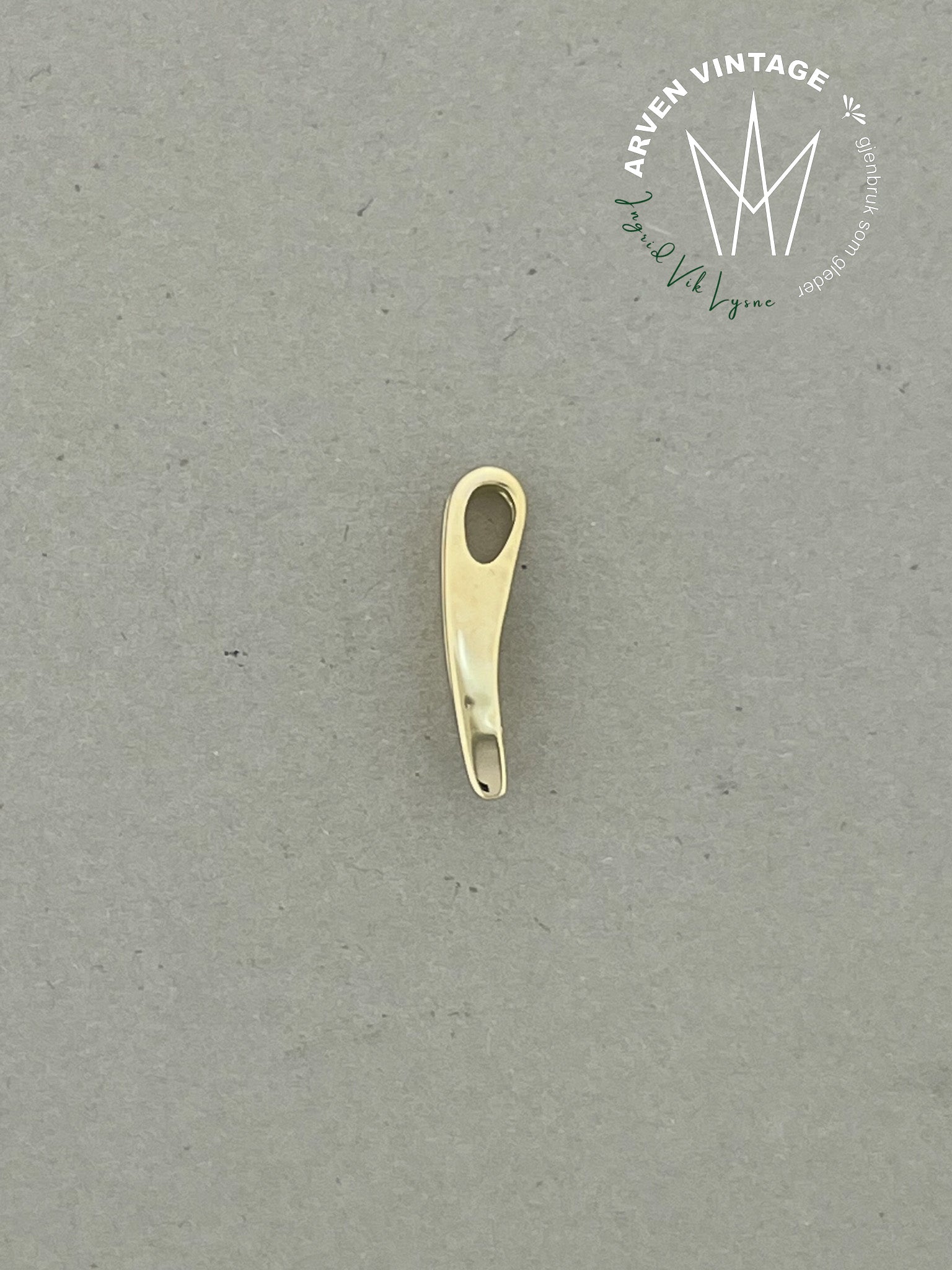 Vintage anheng gult gull