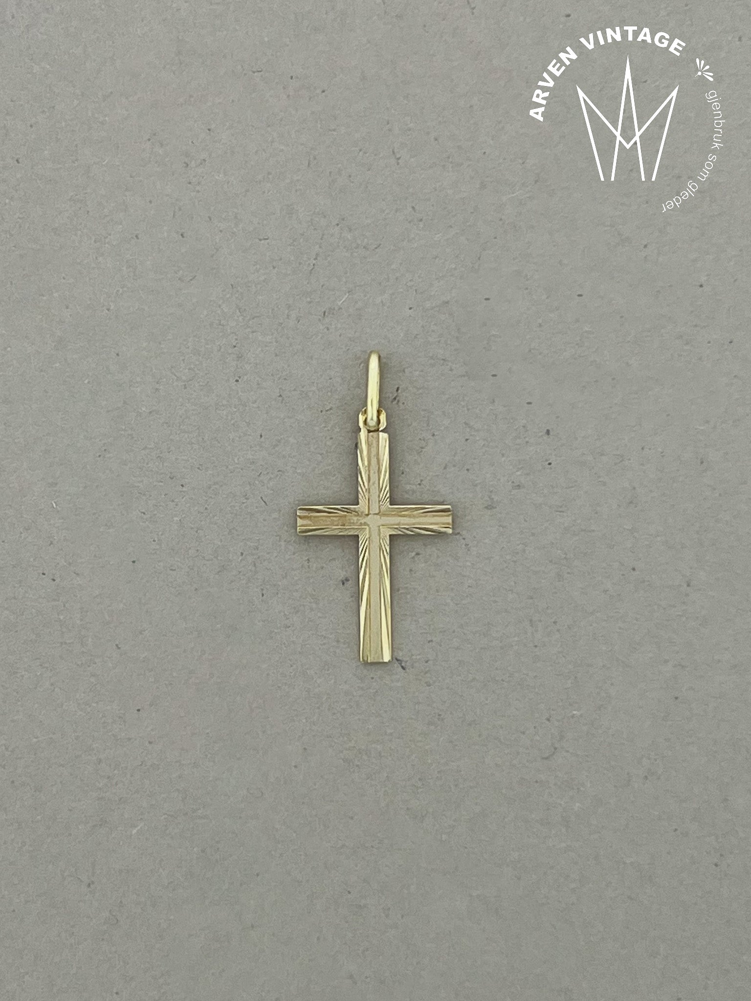 Vintage kors anheng gult gull