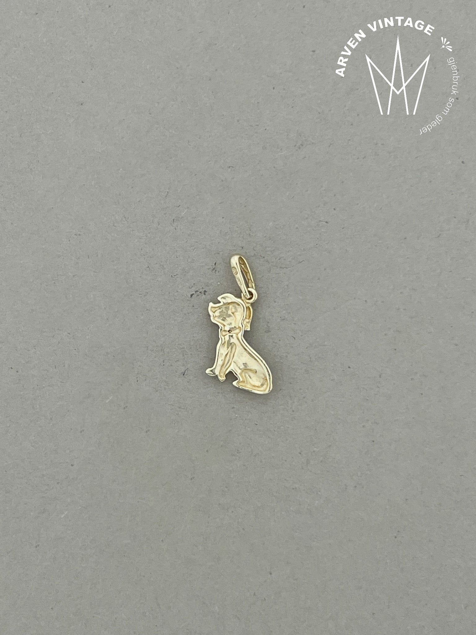 Vintage anheng gult gull