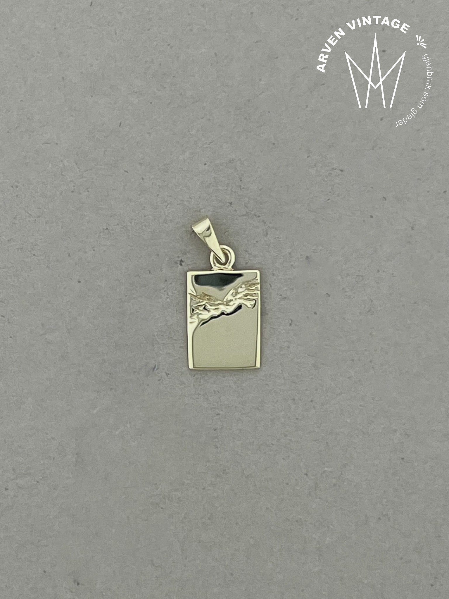 Vintage anheng gult gull