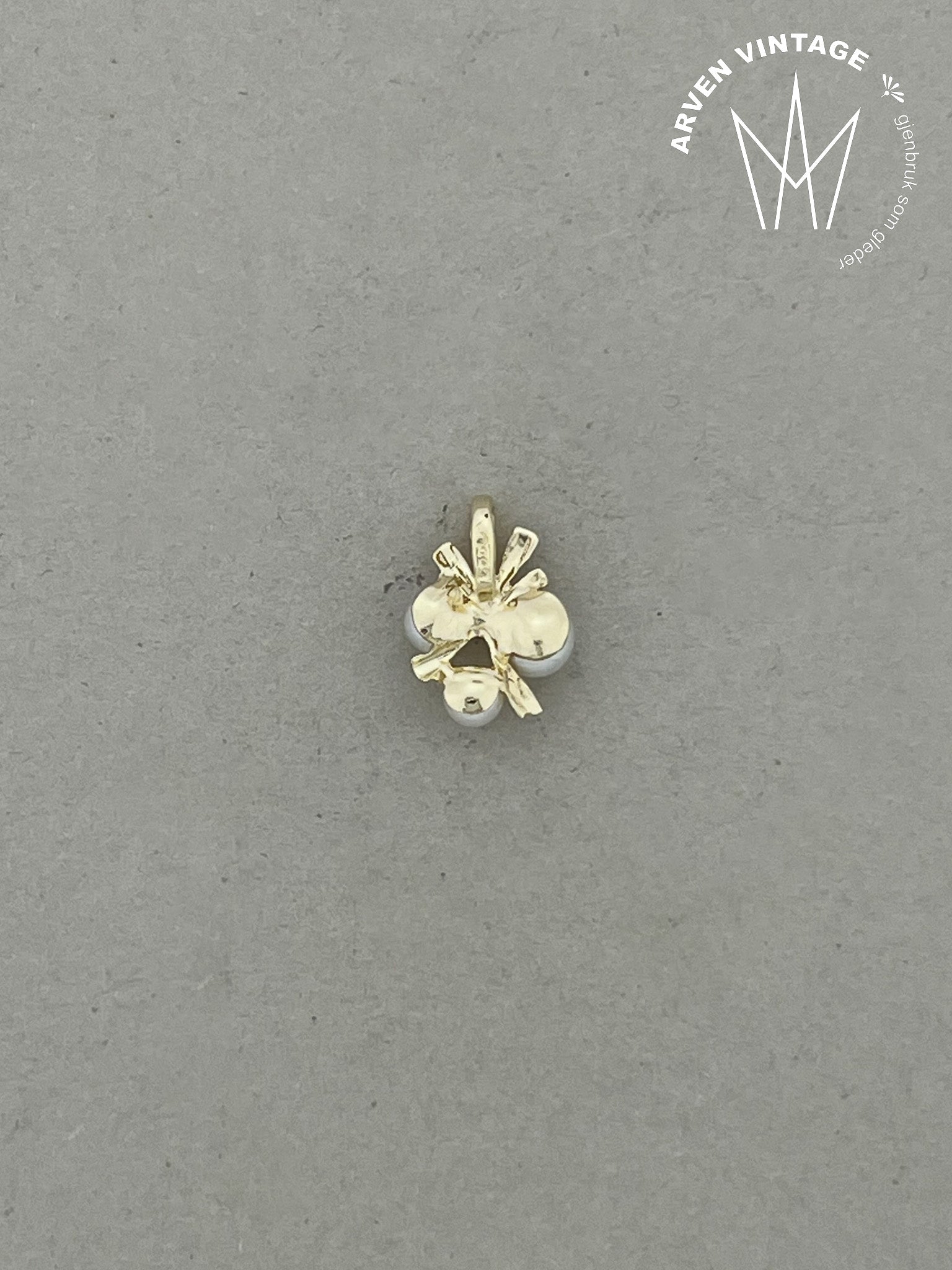 Vintage anheng gult gull