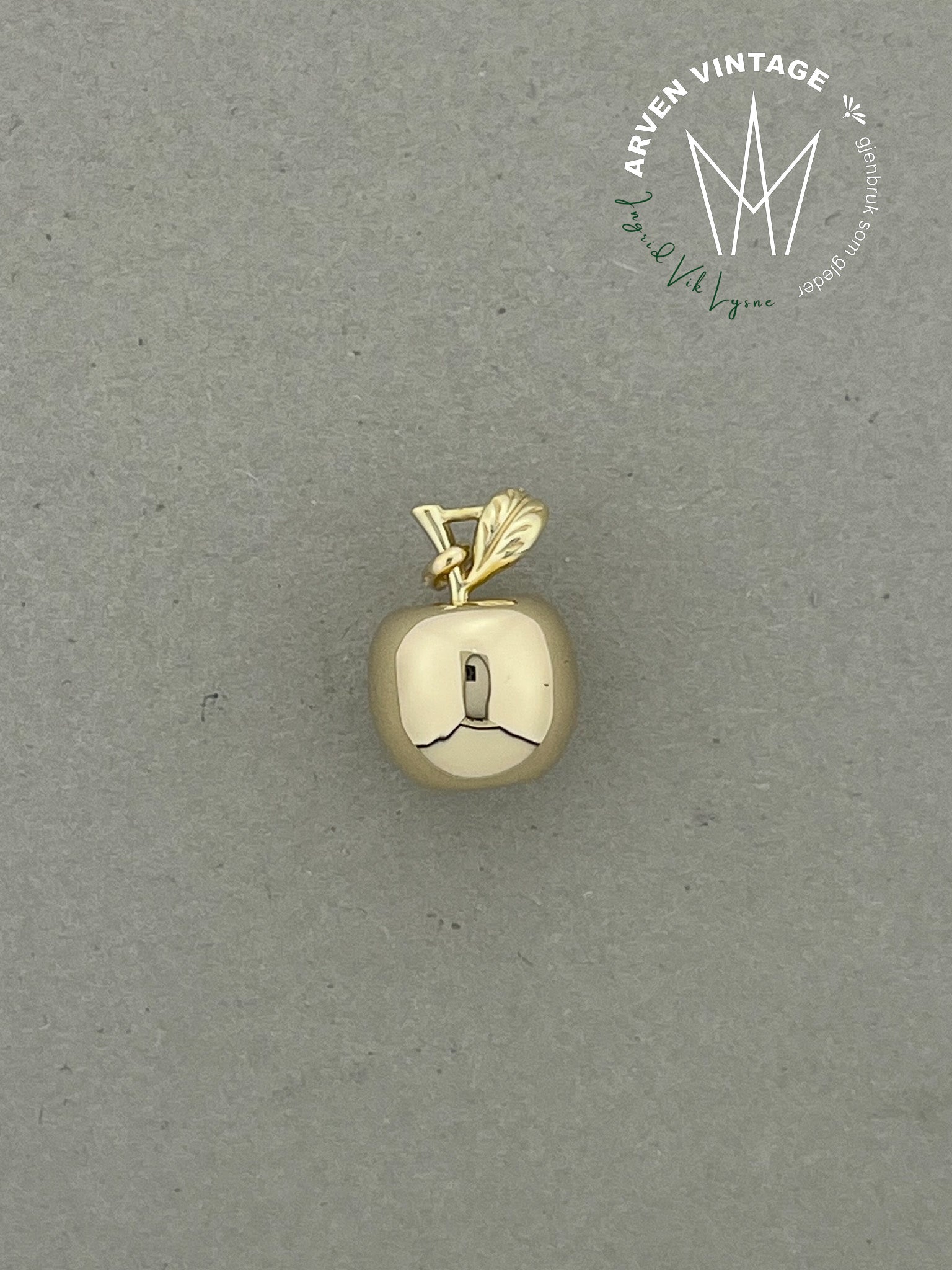 Vintage anheng gult gull