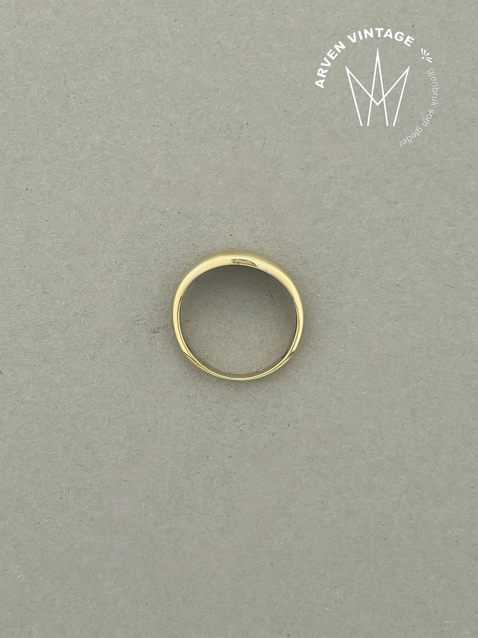 Vintage ring gult gull str 51