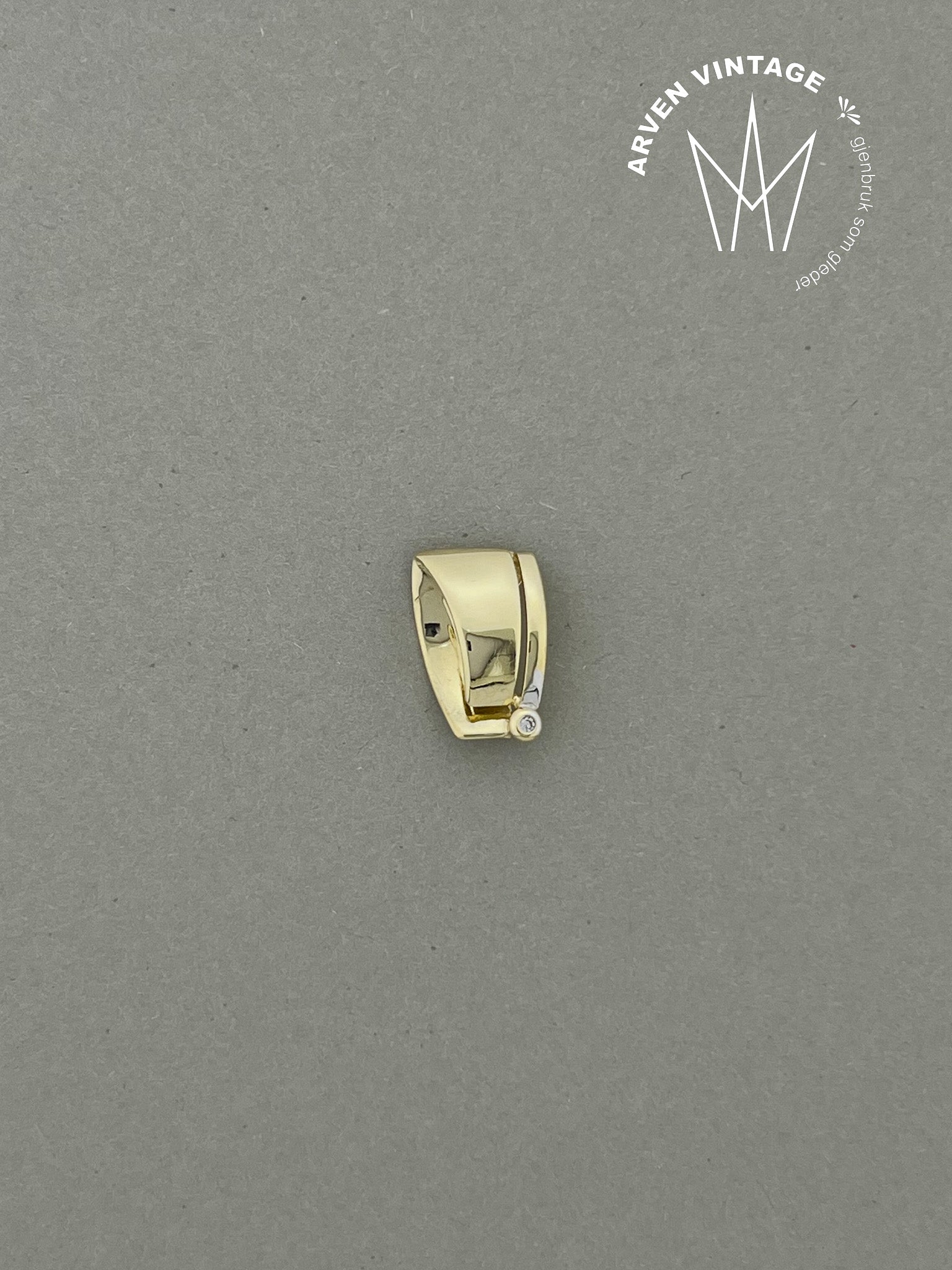 Vintage anheng gult gull