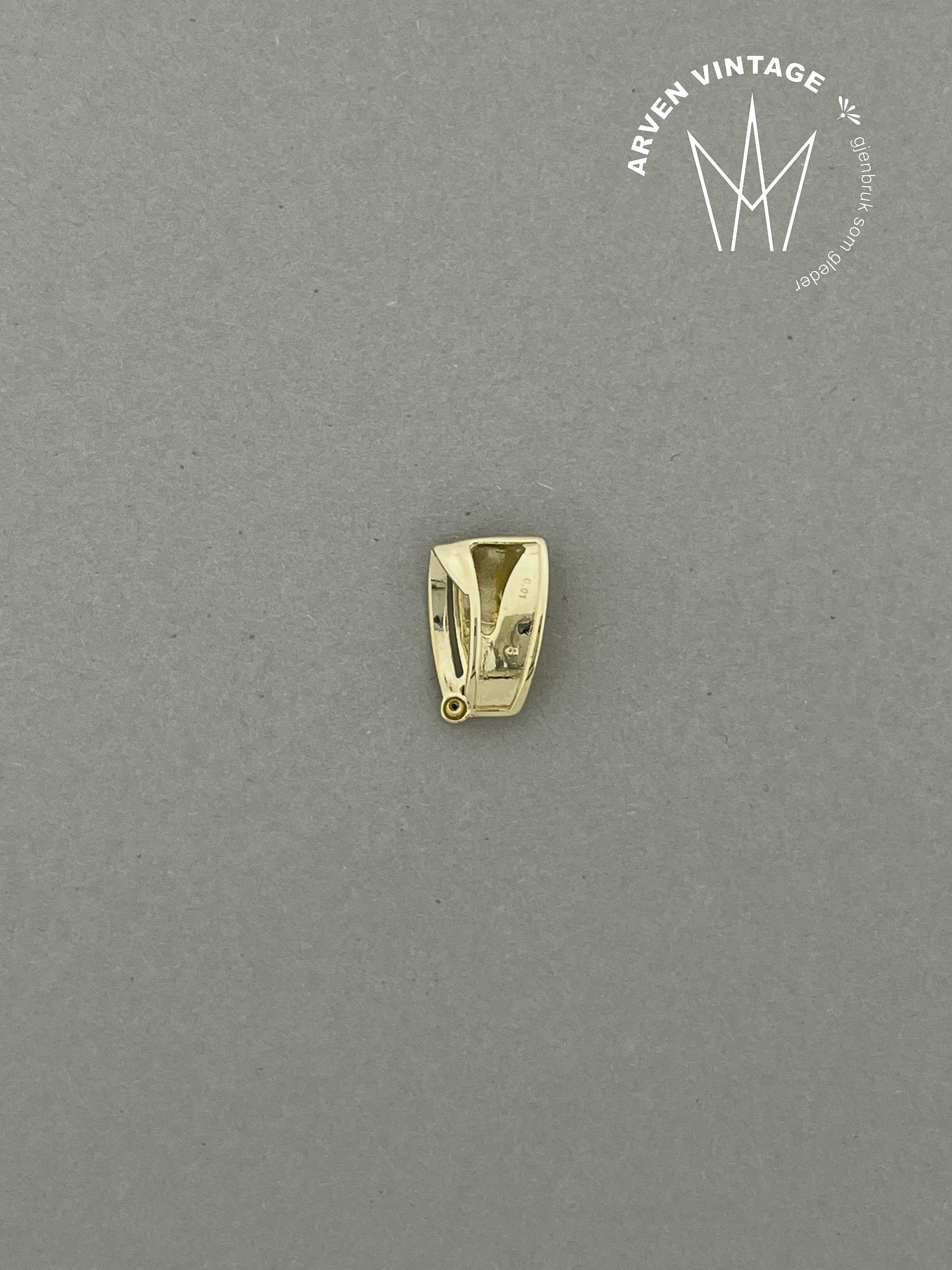 Vintage anheng gult gull