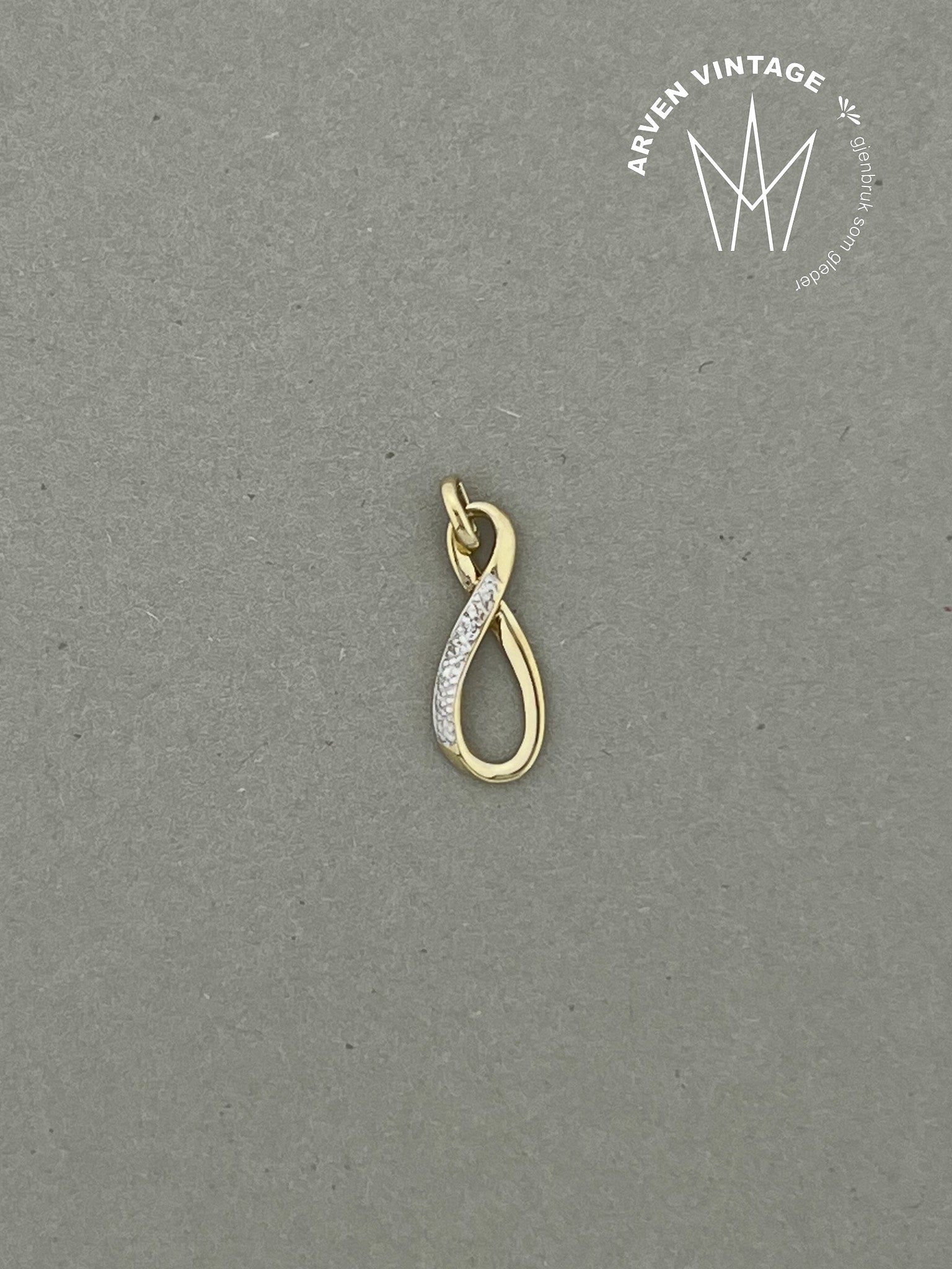 Vintage anheng gult gull