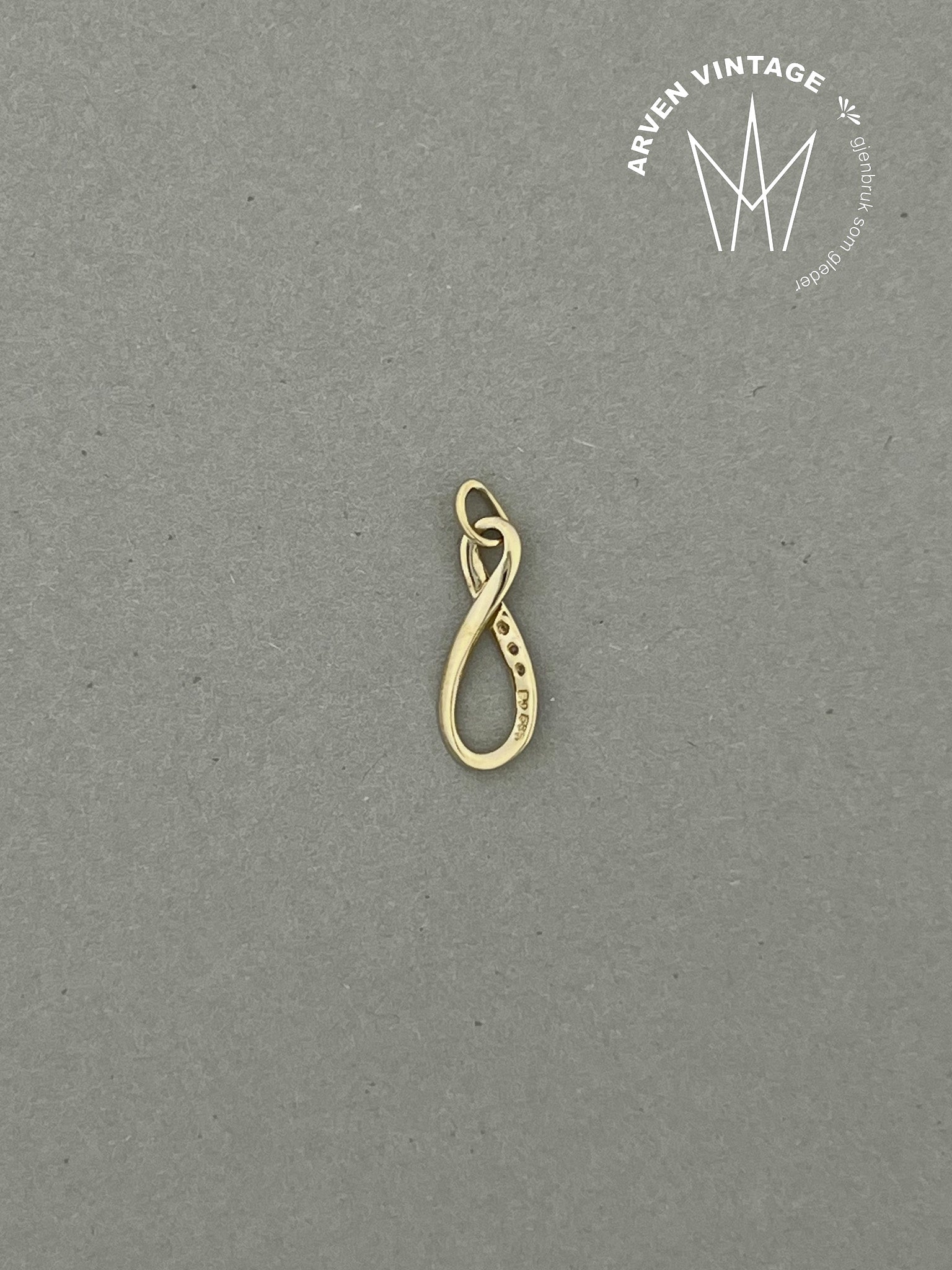 Vintage anheng gult gull