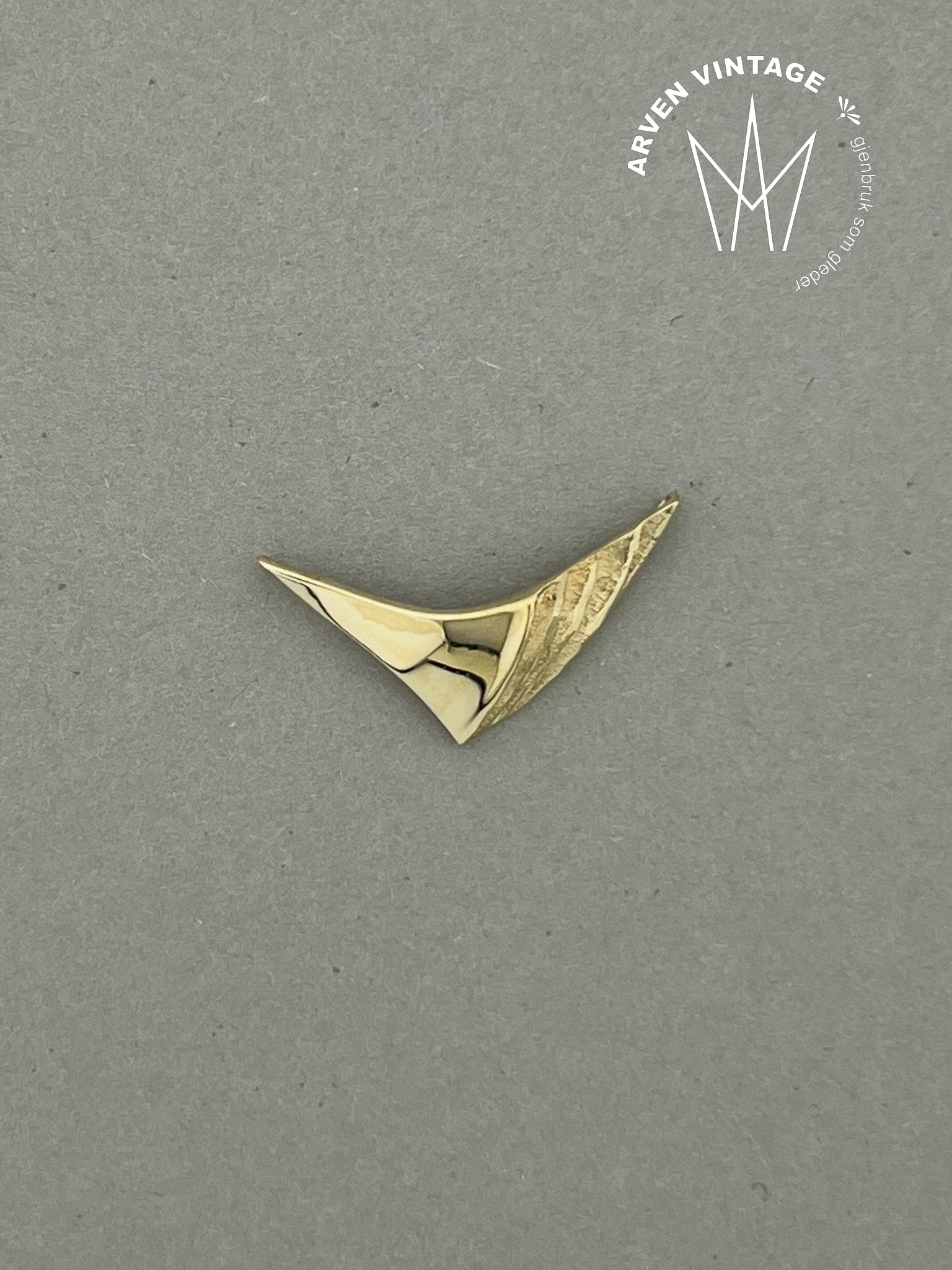 Vintage anheng gult gull