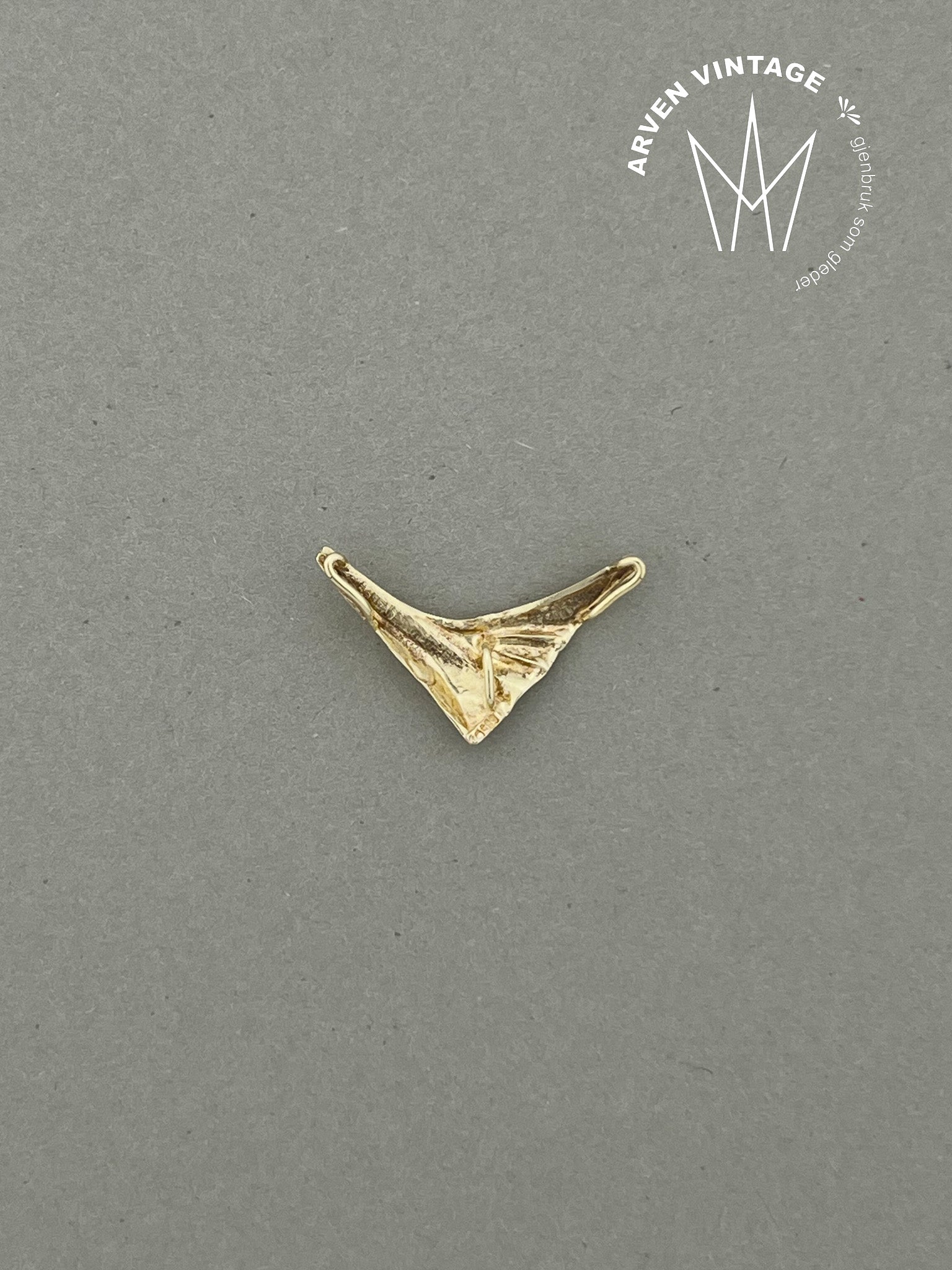 Vintage anheng gult gull