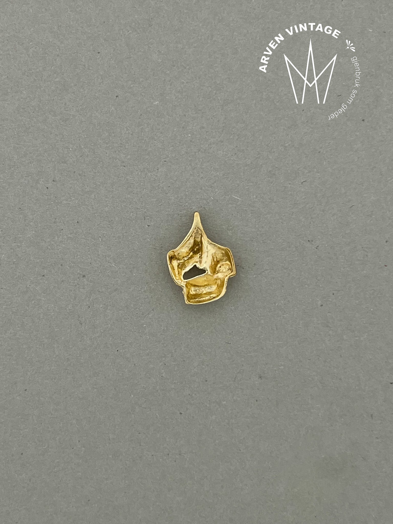 Vintage anheng gult gull