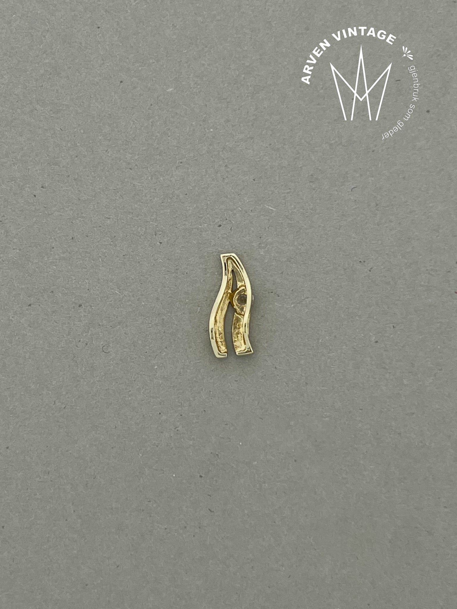 Vintage anheng gult gull