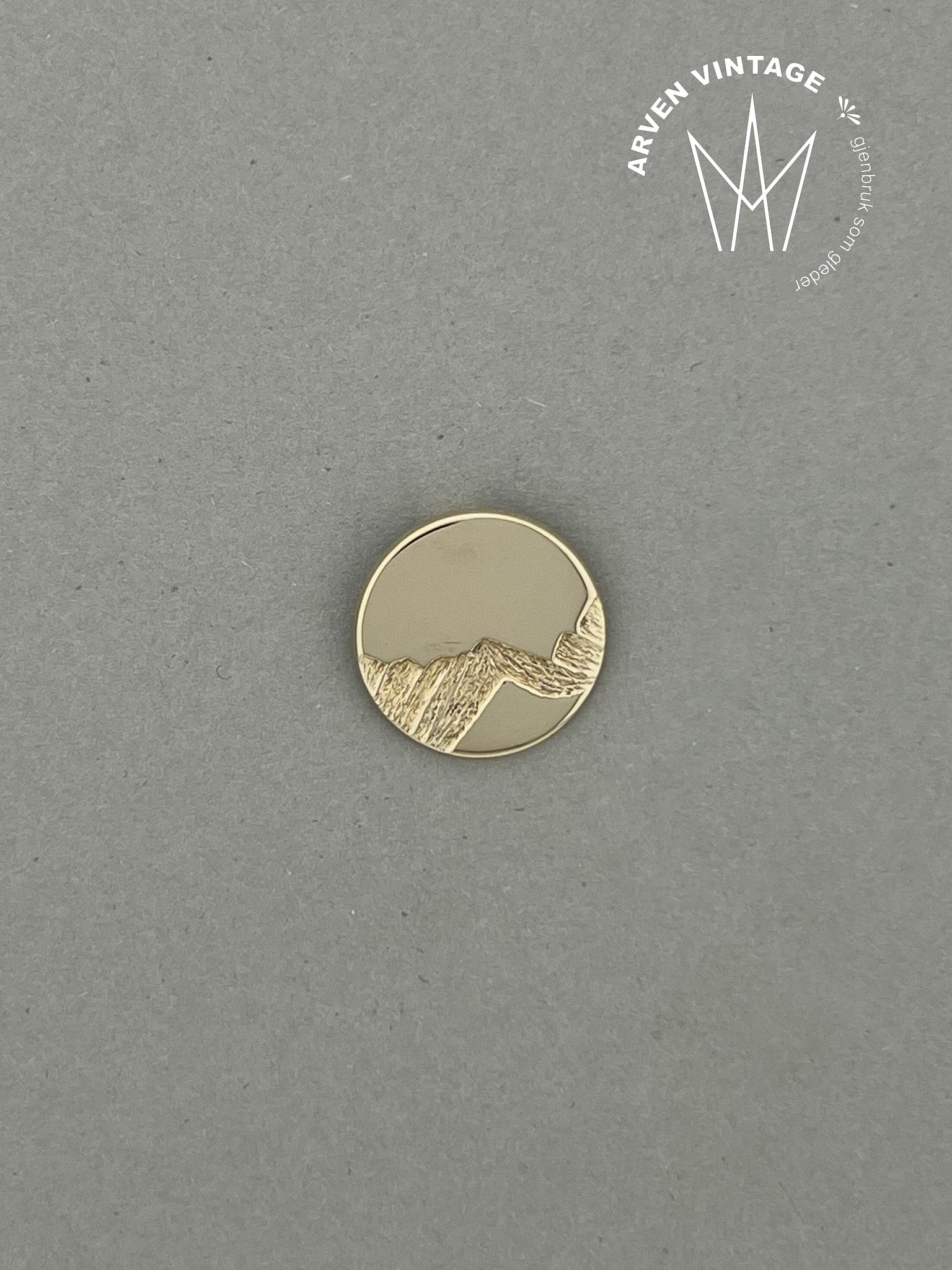 Vintage anheng gult gull