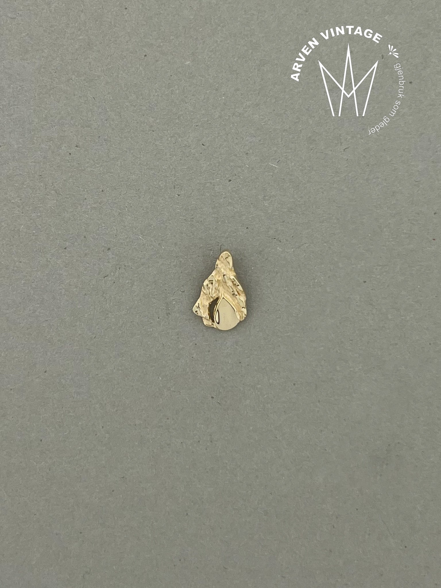 Vintage anheng gult gull