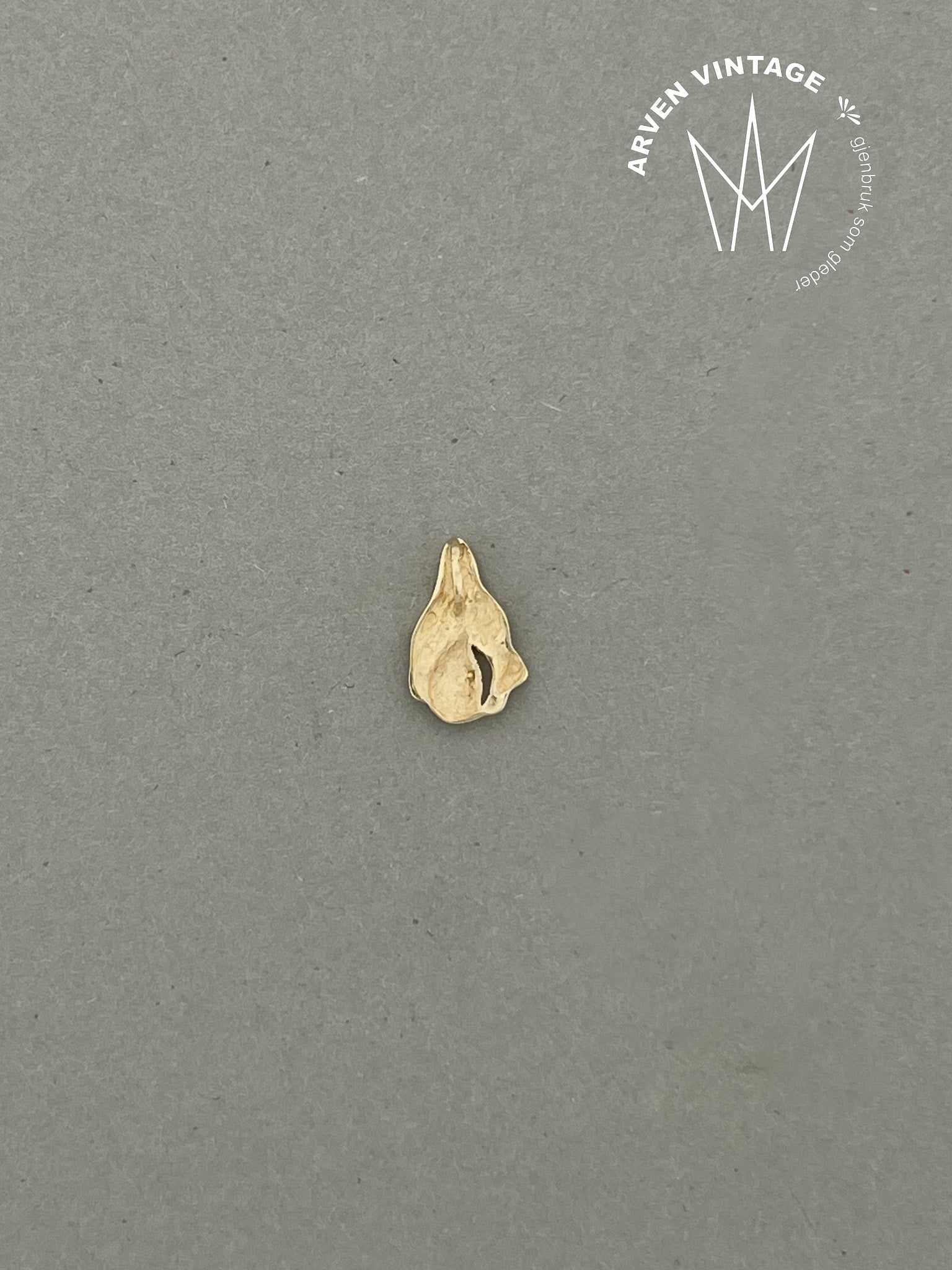 Vintage anheng gult gull