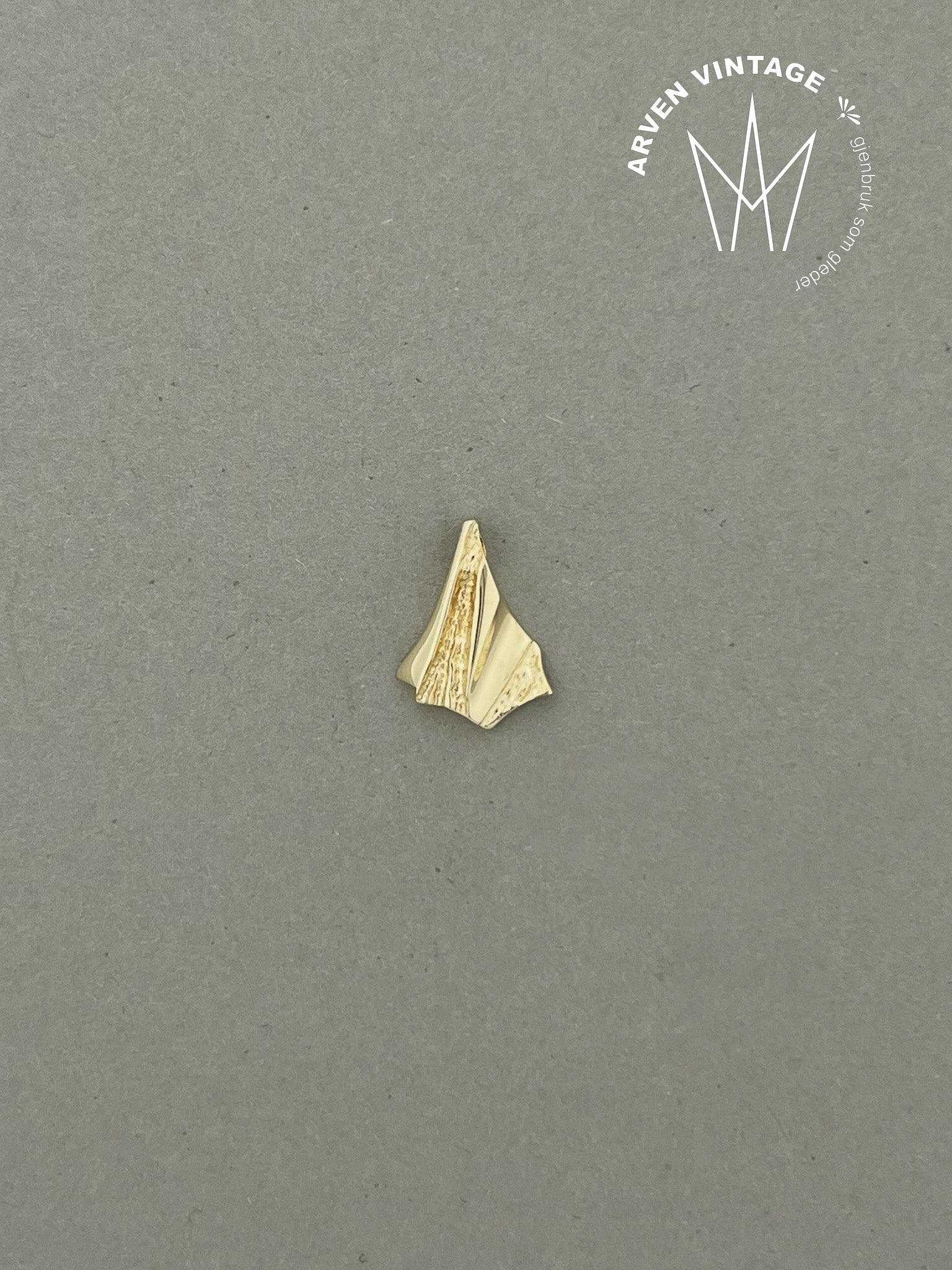 Vintage anheng gult gull