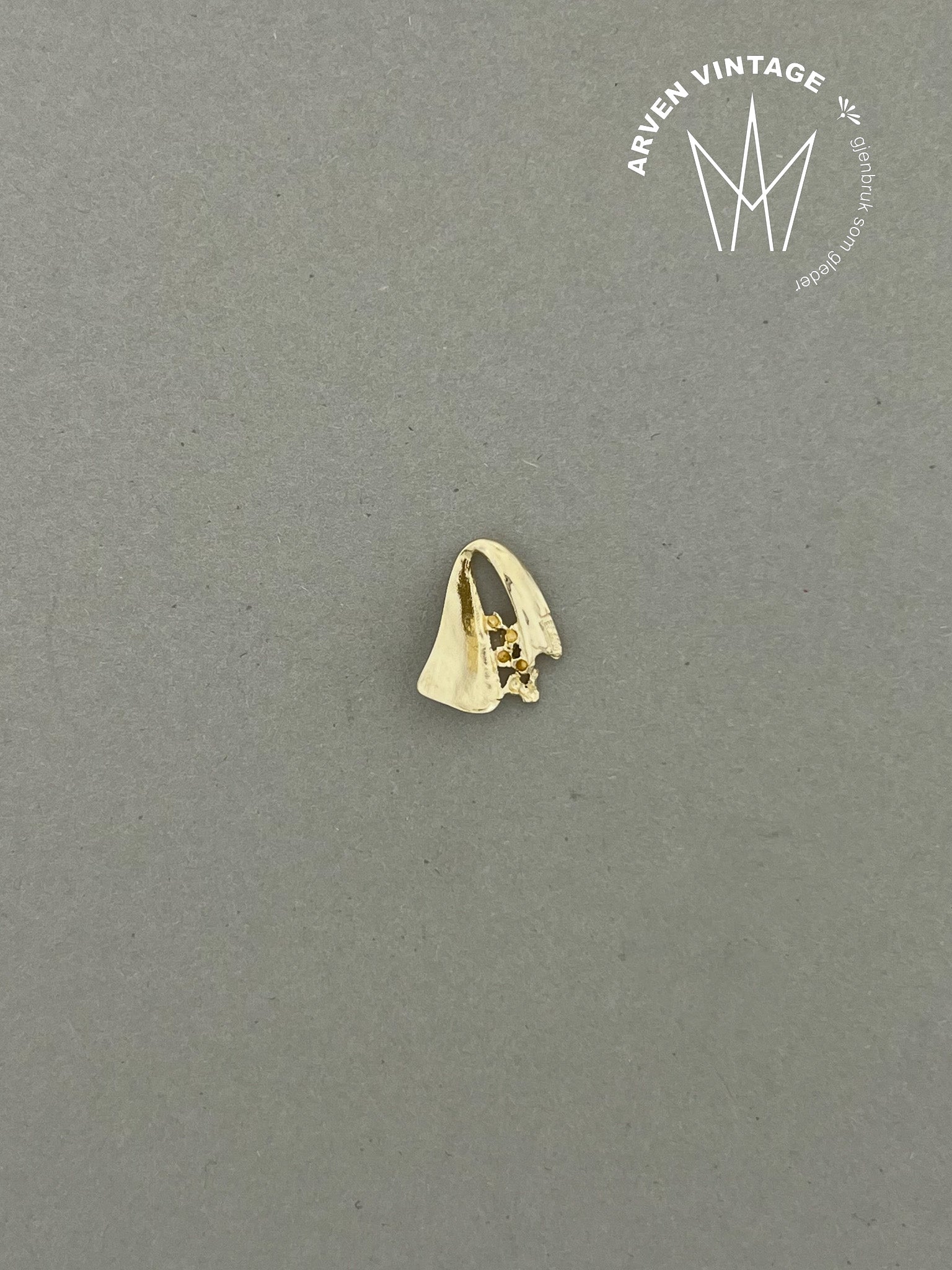 Vintage anheng gult gull