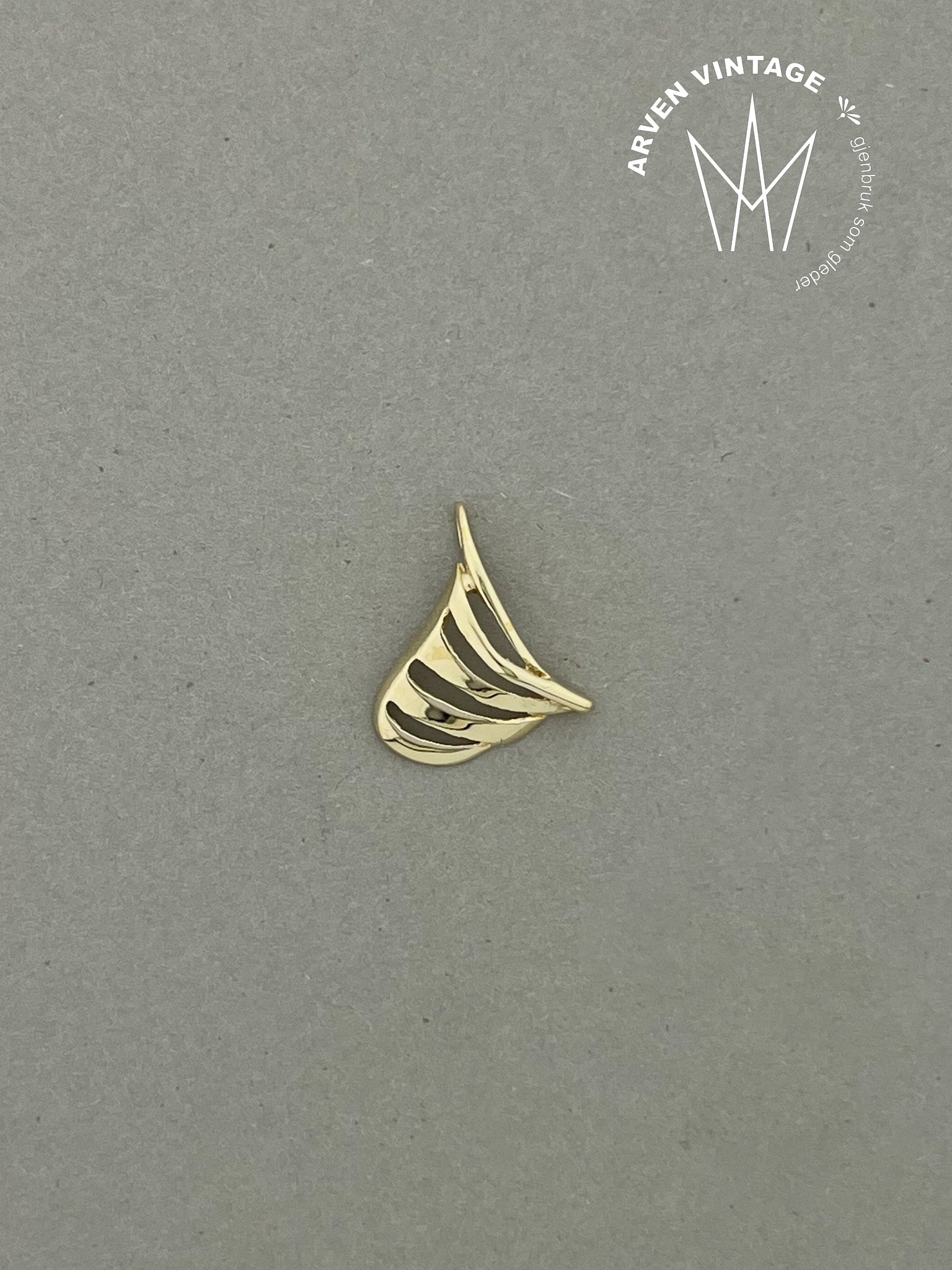 Vintage anheng gult gull