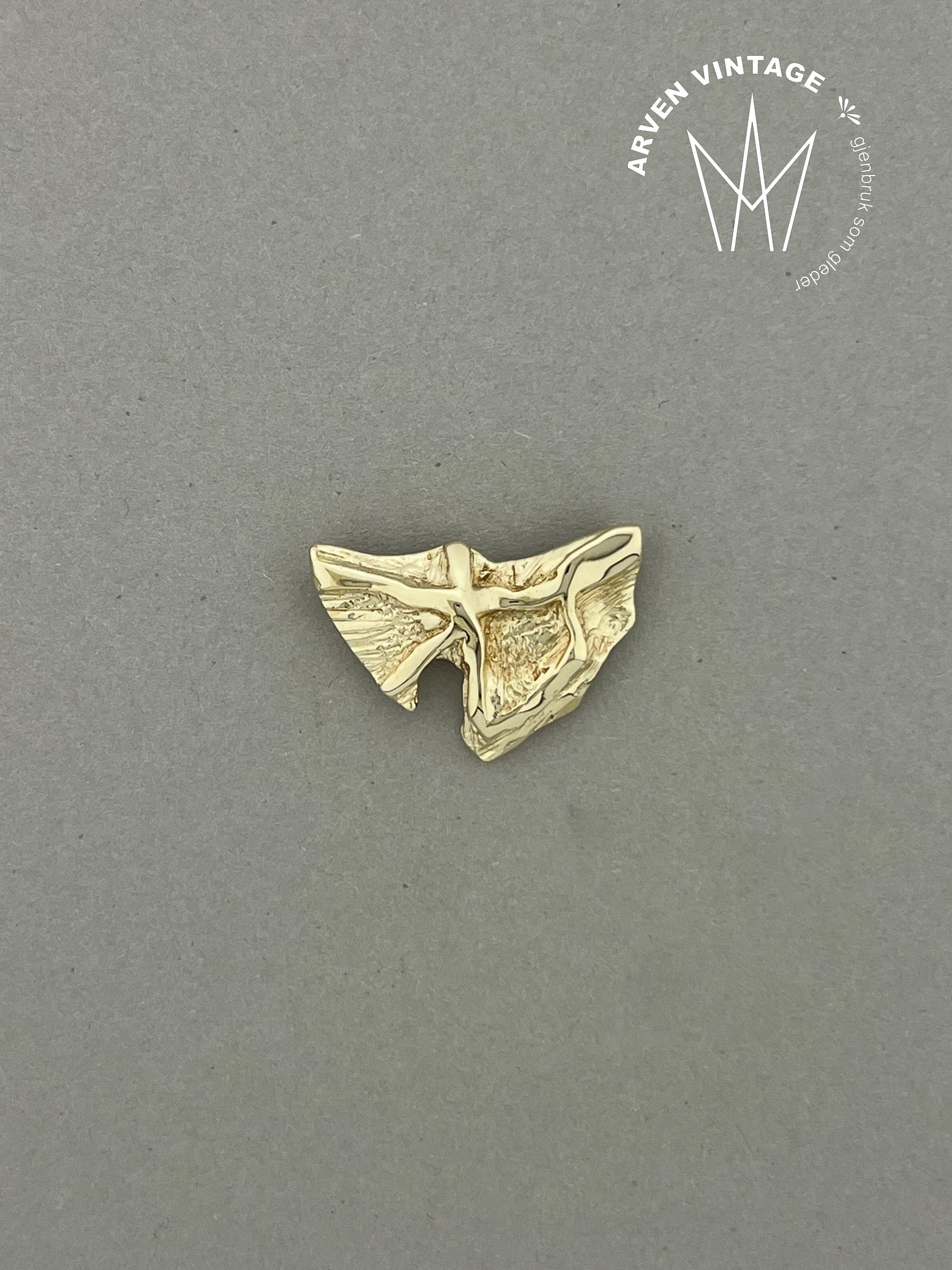 Vintage anheng gult gull