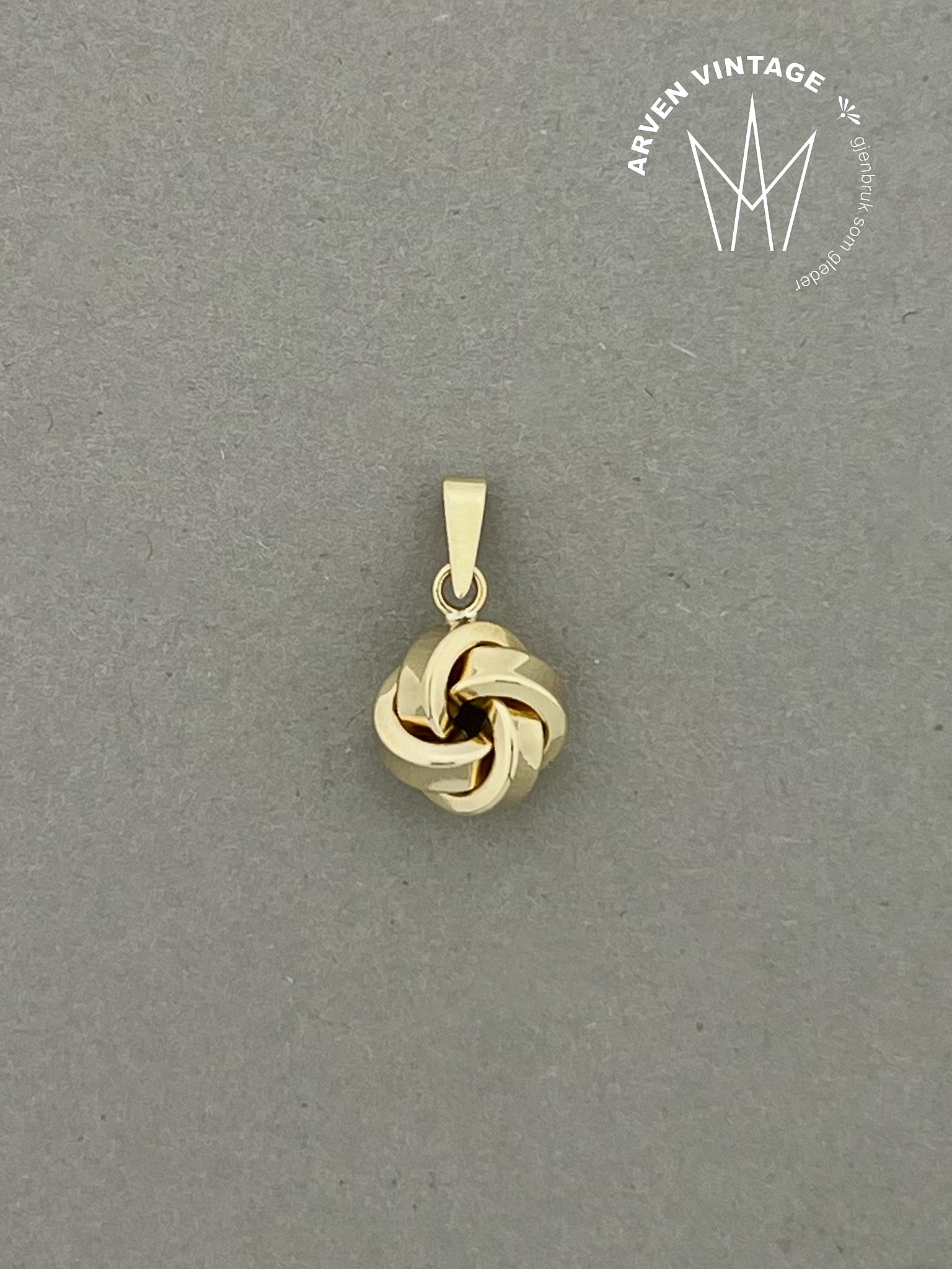Vintage anheng gult gull